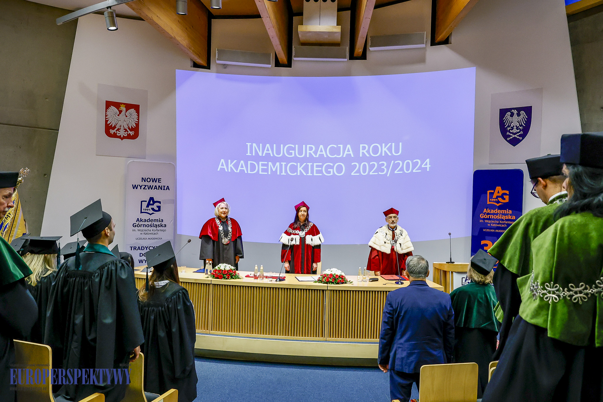 INAUGURACJA ROKU 2023/2024 AKADEMIA GÓRNOŚLĄSKA Europerspektywy Akademia Górnośląska w Katowicach rozpoczęła rok akademicki 2023/2024
