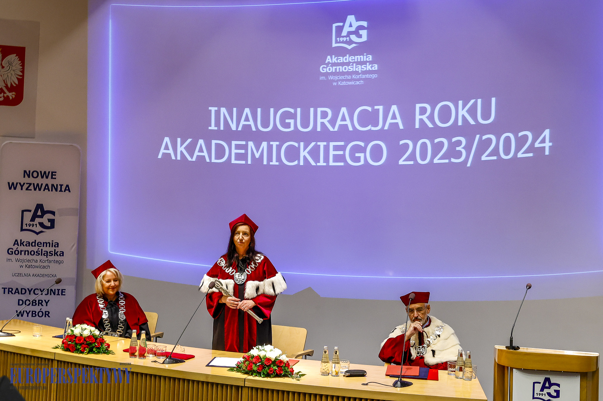 INAUGURACJA ROKU 2023/2024 AKADEMIA GÓRNOŚLĄSKA Europerspektywy Akademia Górnośląska w Katowicach rozpoczęła rok akademicki 2023/2024