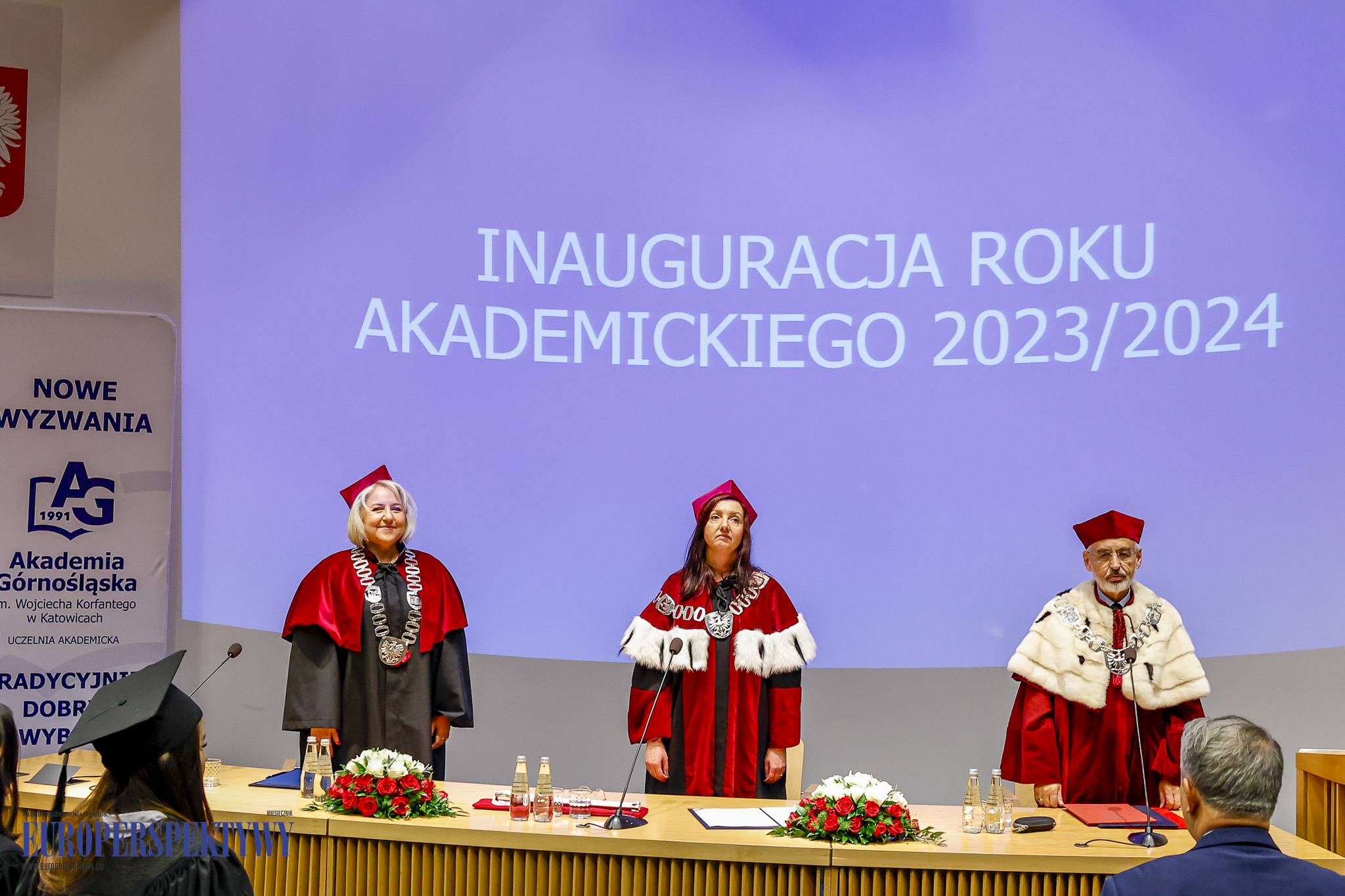INAUGURACJA ROKU 2023/2024 AKADEMIA GÓRNOŚLĄSKA Europerspektywy Akademia Górnośląska w Katowicach rozpoczęła rok akademicki 2023/2024