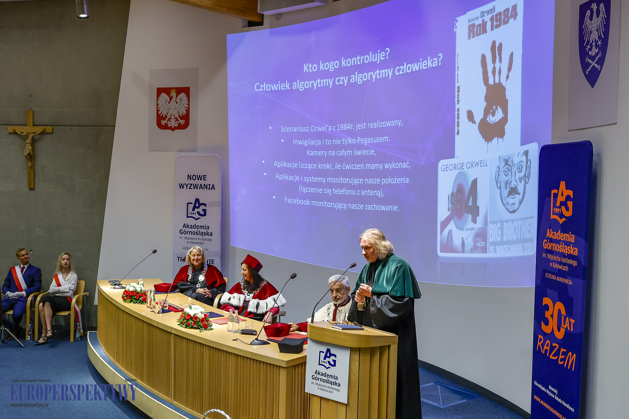 INAUGURACJA ROKU 2023/2024 AKADEMIA GÓRNOŚLĄSKA Europerspektywy Akademia Górnośląska w Katowicach rozpoczęła rok akademicki 2023/2024