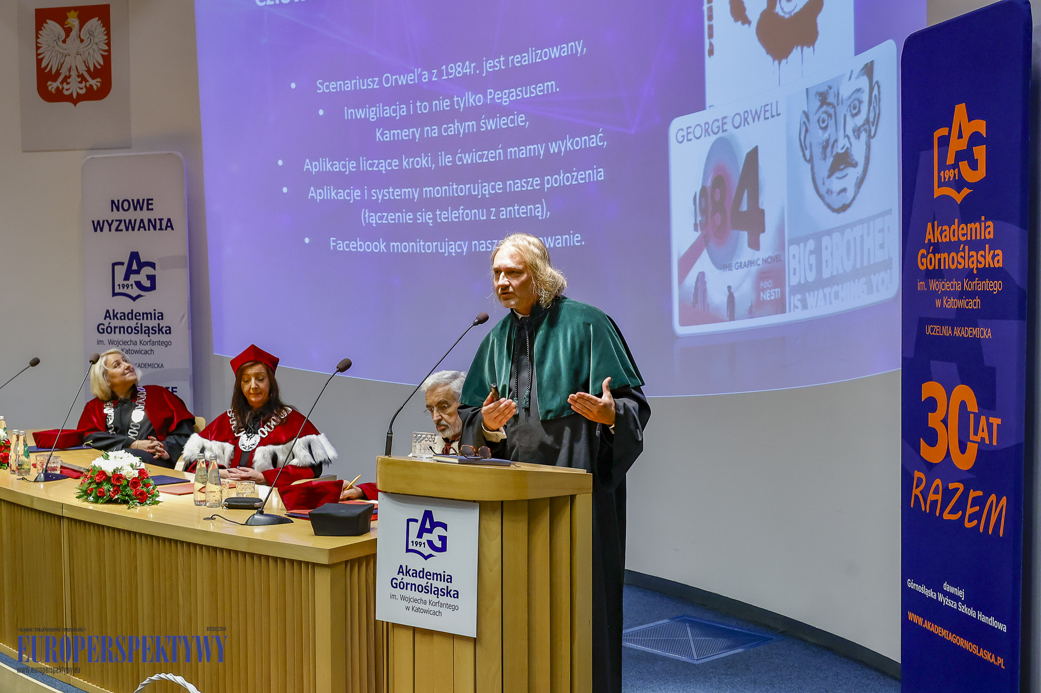 INAUGURACJA ROKU 2023/2024 AKADEMIA GÓRNOŚLĄSKA Europerspektywy Akademia Górnośląska w Katowicach rozpoczęła rok akademicki 2023/2024