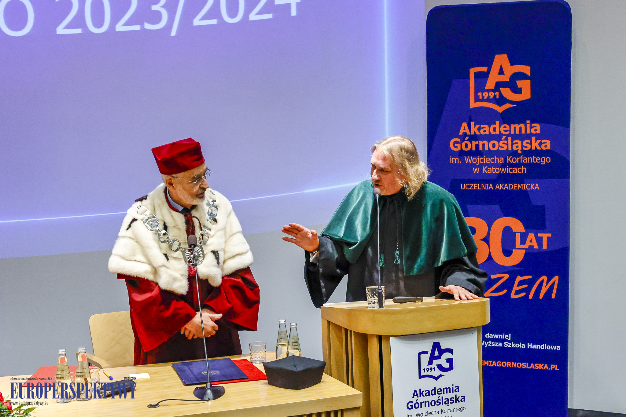 INAUGURACJA ROKU 2023/2024 AKADEMIA GÓRNOŚLĄSKA Europerspektywy Akademia Górnośląska w Katowicach rozpoczęła rok akademicki 2023/2024