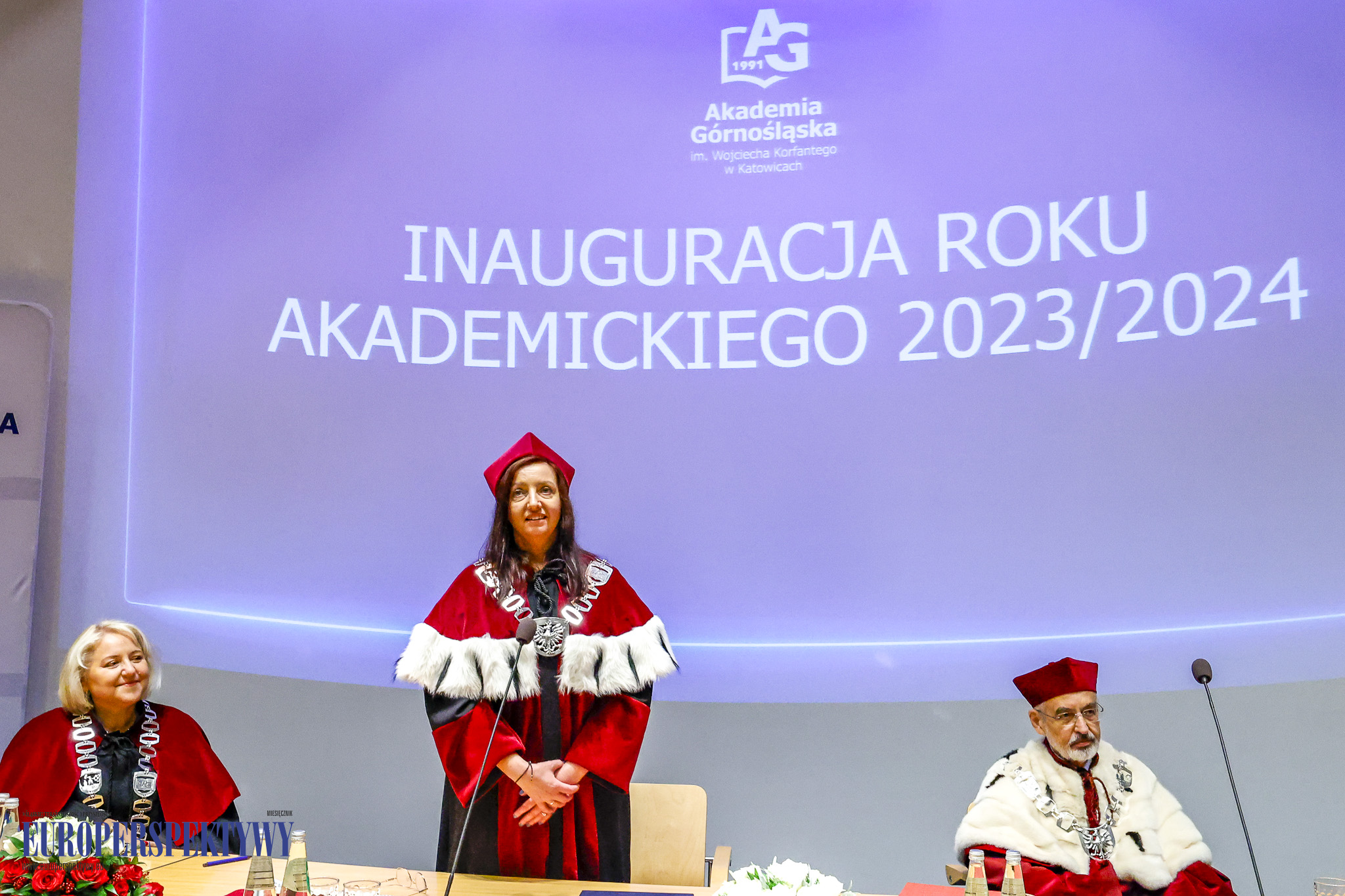 INAUGURACJA ROKU 2023/2024 AKADEMIA GÓRNOŚLĄSKA Europerspektywy Akademia Górnośląska w Katowicach rozpoczęła rok akademicki 2023/2024