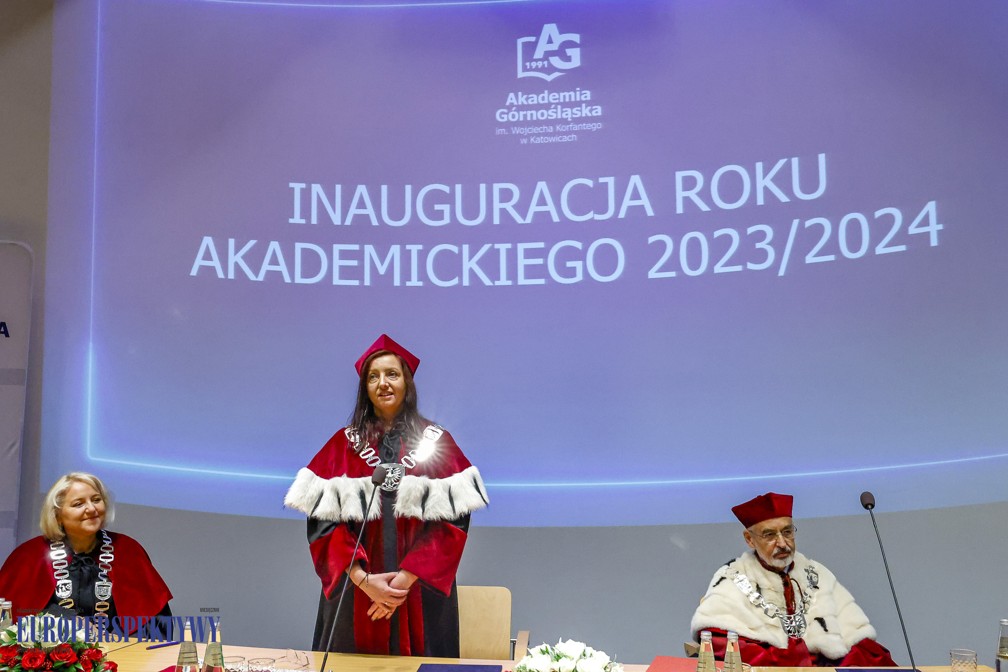 INAUGURACJA ROKU 2023/2024 AKADEMIA GÓRNOŚLĄSKA Europerspektywy Akademia Górnośląska w Katowicach rozpoczęła rok akademicki 2023/2024