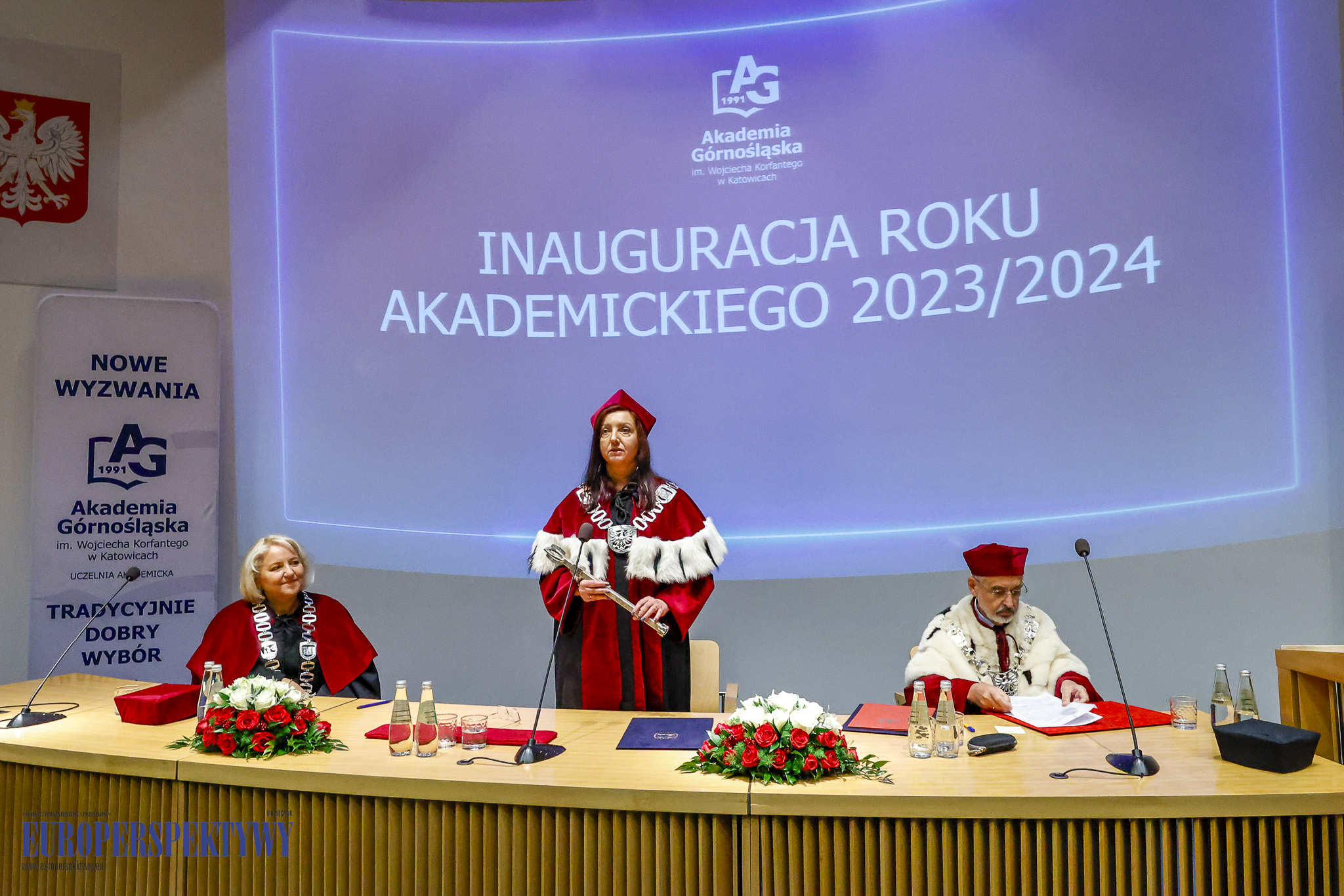 INAUGURACJA ROKU 2023/2024 AKADEMIA GÓRNOŚLĄSKA Europerspektywy Akademia Górnośląska w Katowicach rozpoczęła rok akademicki 2023/2024