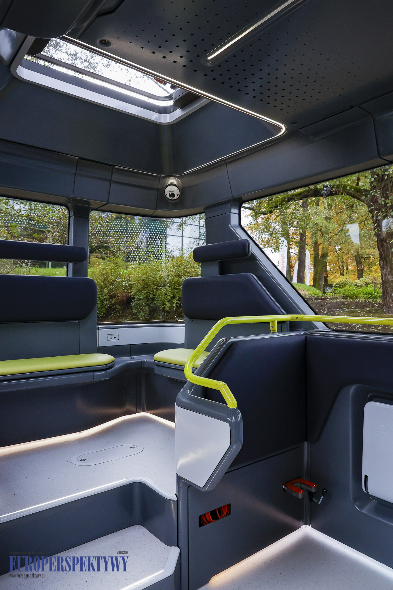 _MGL8601 Europerspektywy Na "Trzech Stawach" testowano autonomiczny autobus BB-1