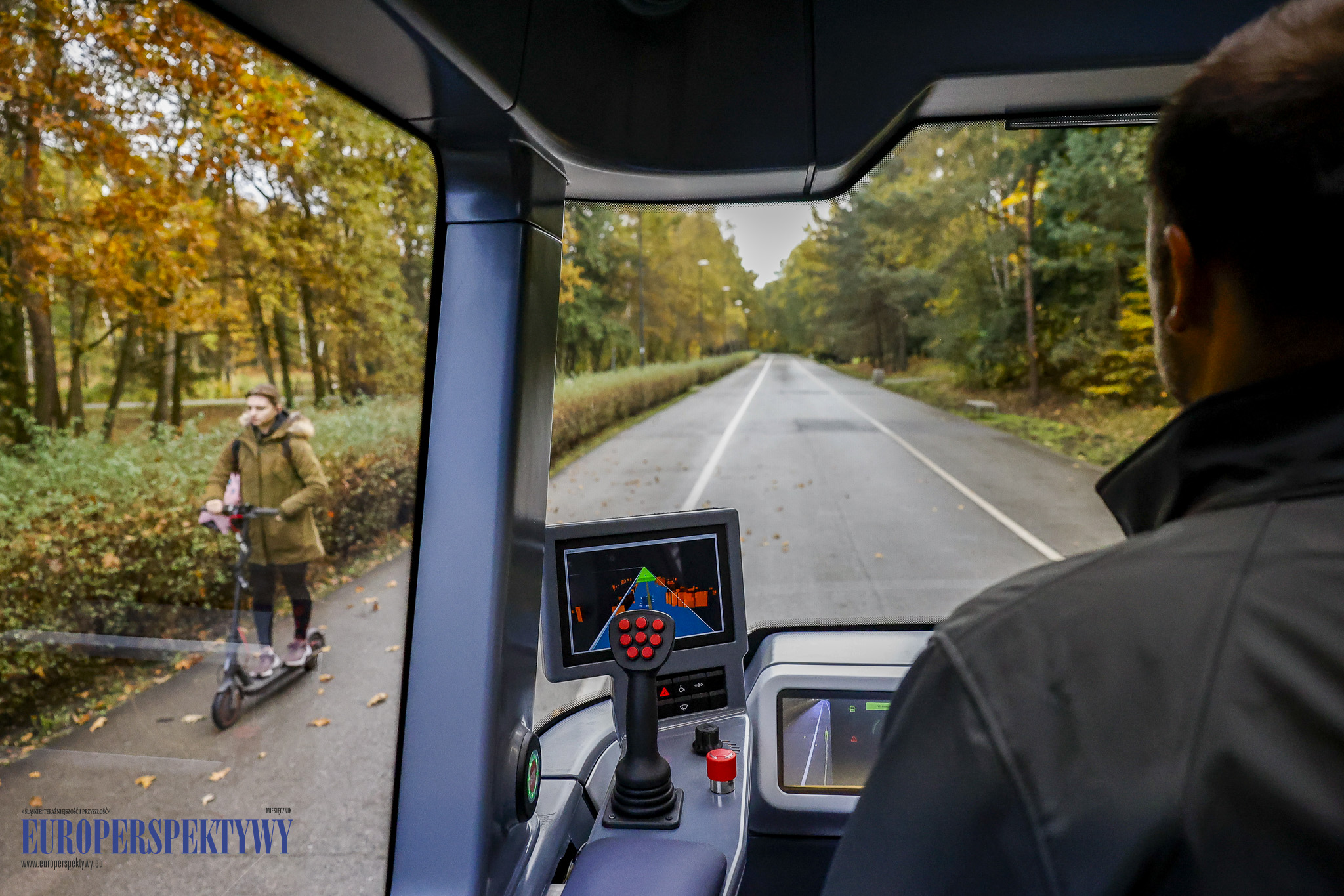 _MGL8977 Europerspektywy Na "Trzech Stawach" testowano autonomiczny autobus BB-1