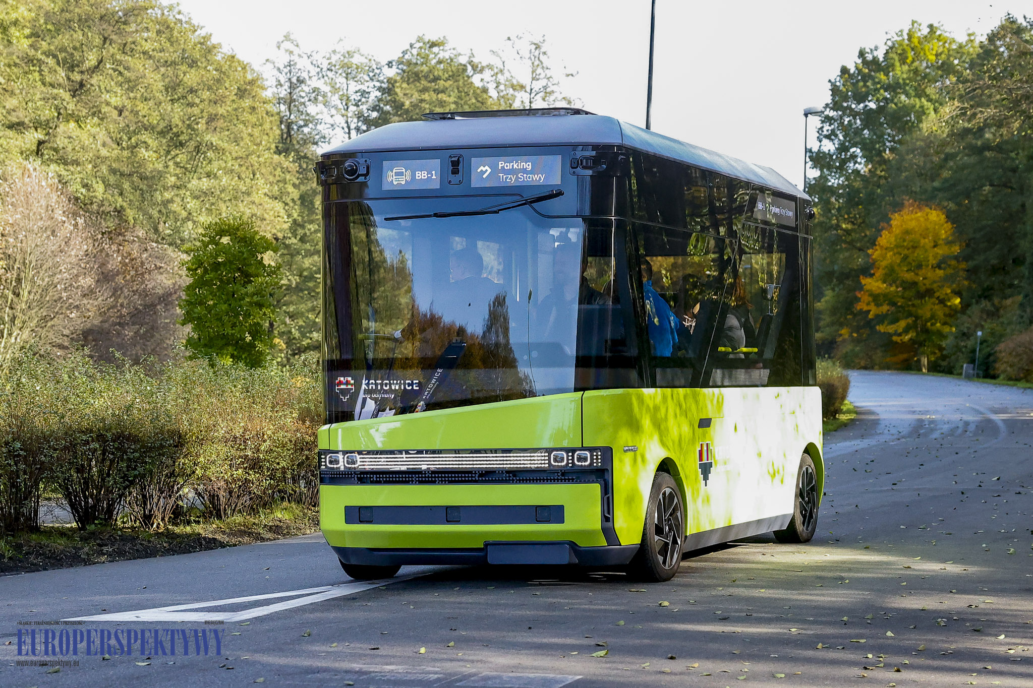 _MGL9013 Europerspektywy Na "Trzech Stawach" testowano autonomiczny autobus BB-1