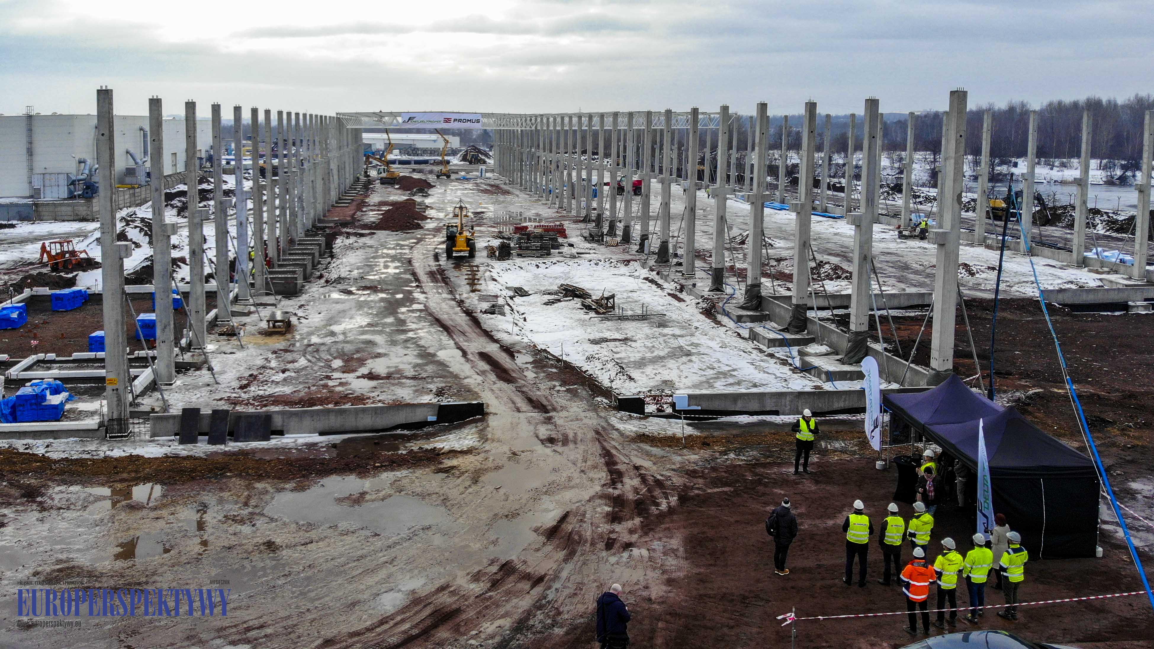 created by dji camera Europerspektywy Rozbudowa Centrum Logistycznego Grupy Delta Trans