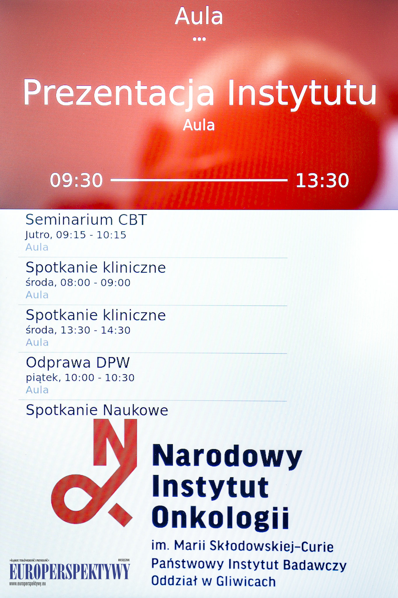 _MG_3423 Europerspektywy Narodowy Instytut Onkologii w Gliwicach: omówienie projektów