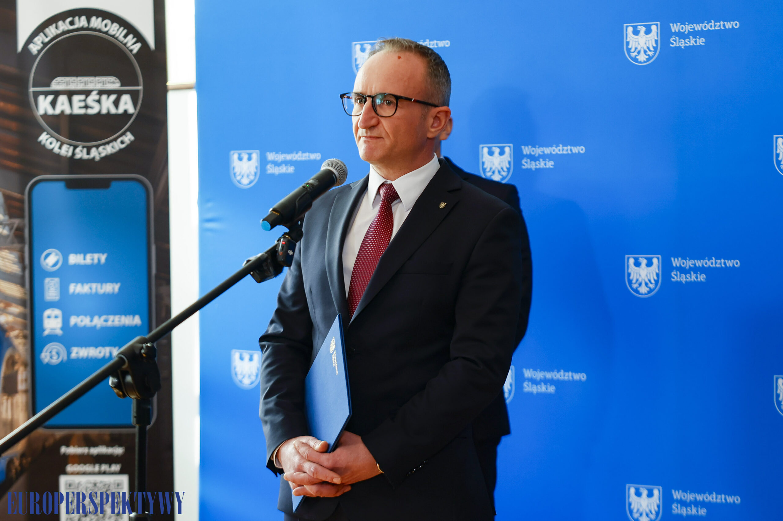 Koleje Śląskie zorganizowały briefing prasowy dot. promocji na ferie i nowej aplikacji mobilnej