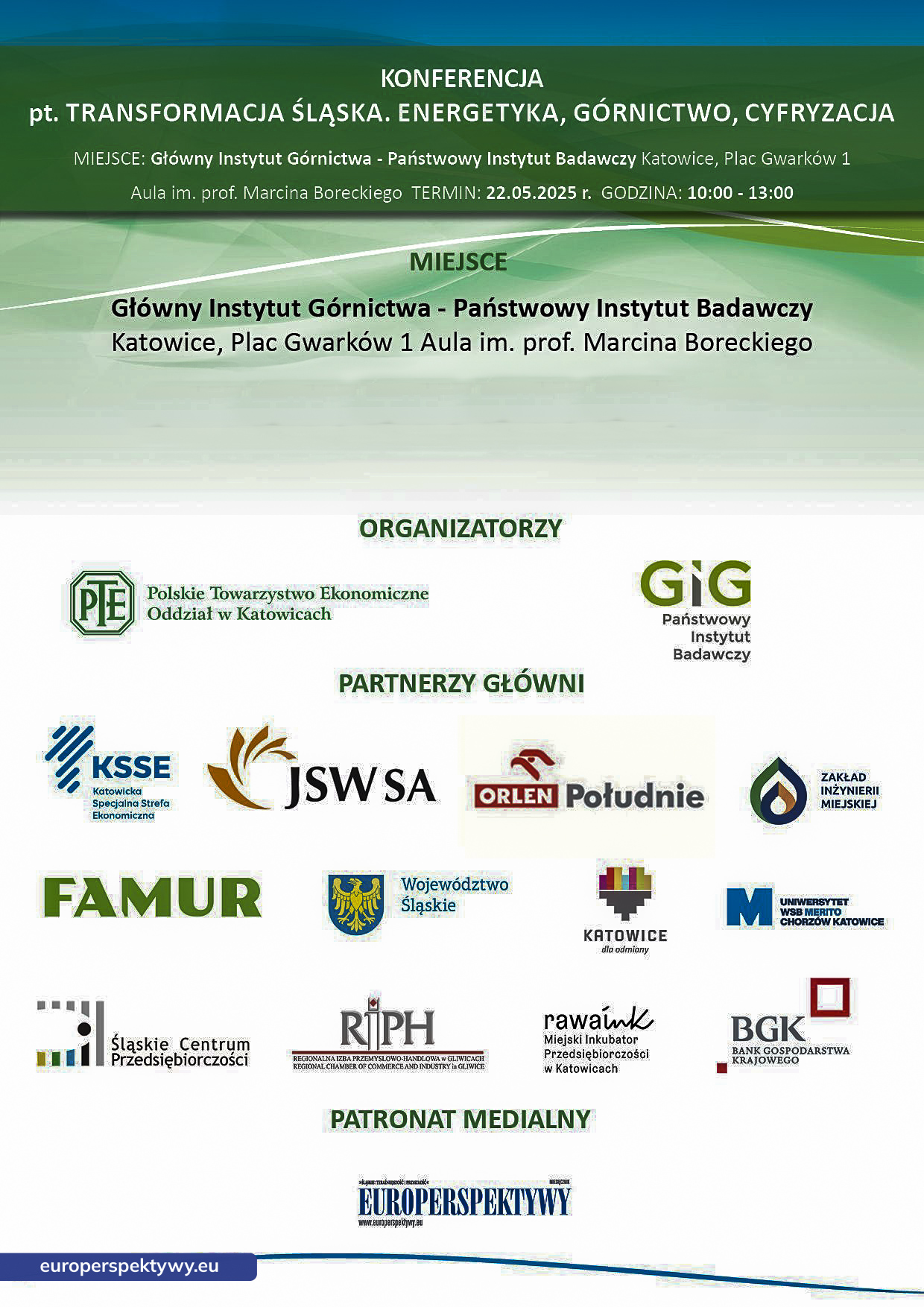 Europerspektywy Ekspercka debata PTE Katowice o przyszłości Śląska za nami