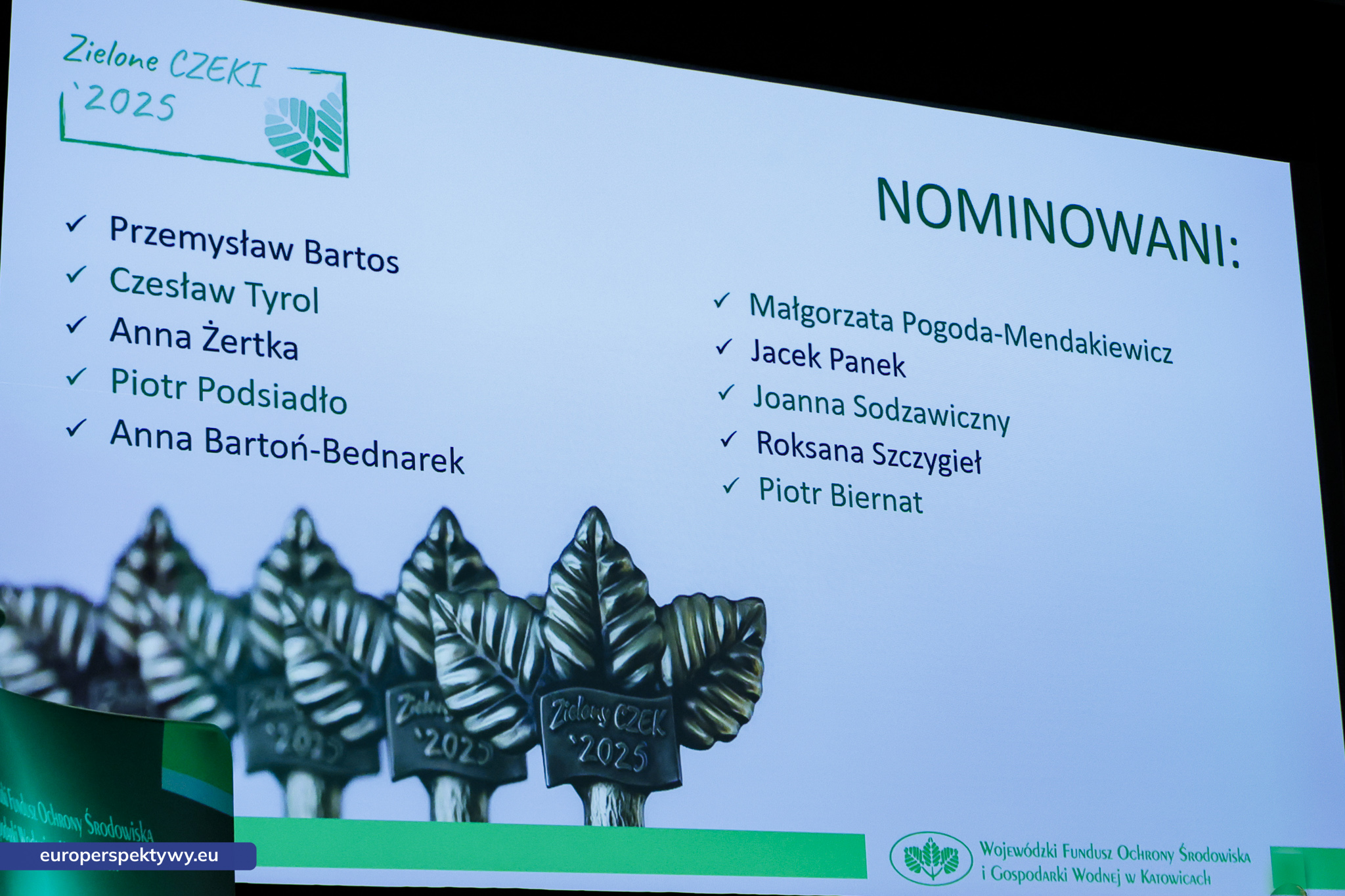 Europerspektywy (55 z 178) Europerspektywy Zielone Czeki 2025 - WFOŚiGW nagrodził liderów ekologii w województwie śląskim