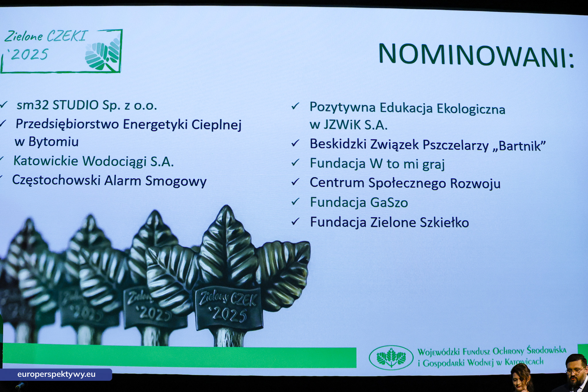 Europerspektywy (57 z 178) Europerspektywy Zielone Czeki 2025 - WFOŚiGW nagrodził liderów ekologii w województwie śląskim