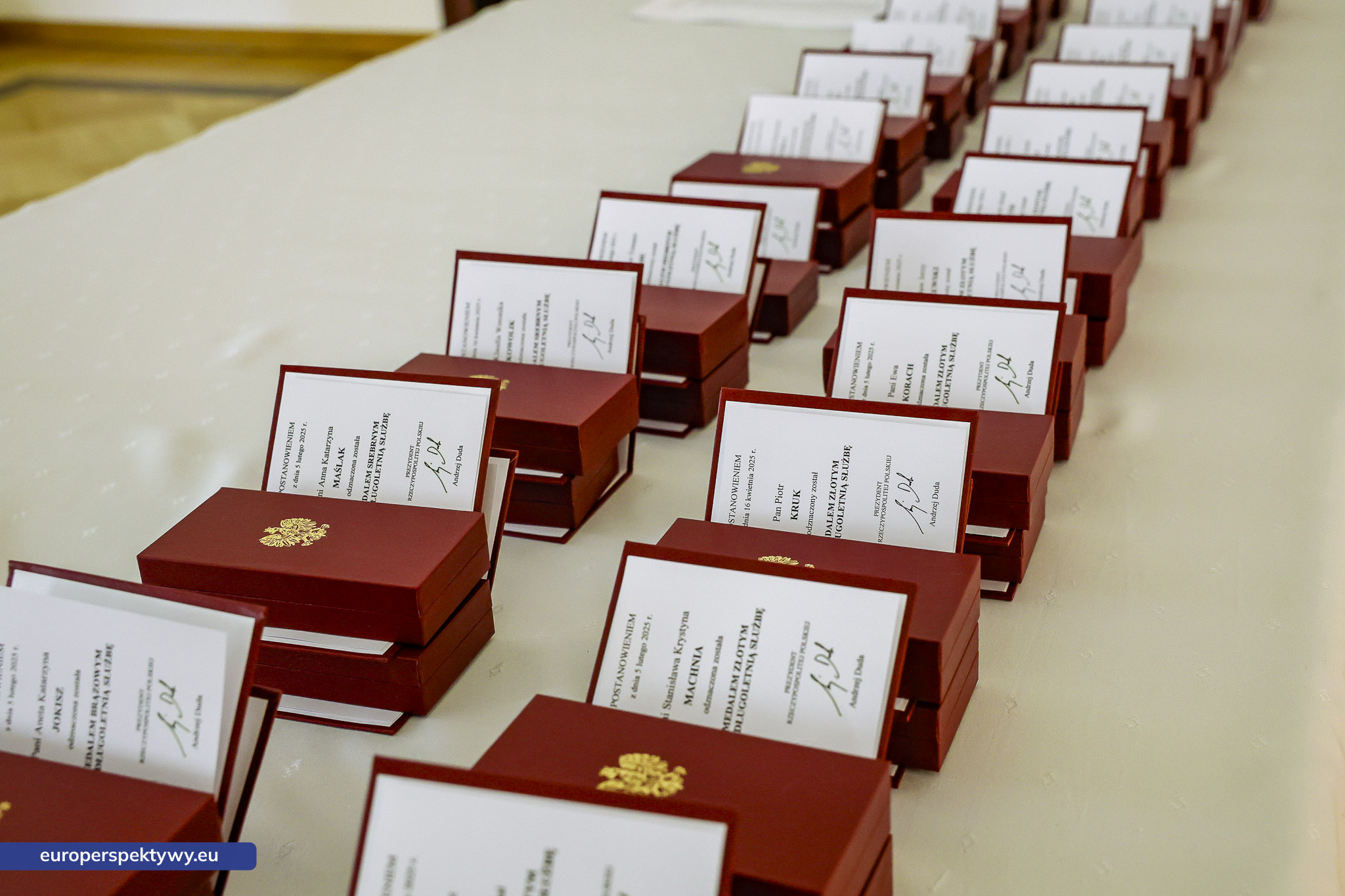 Huta Pokój uroczystość wręczenia Odznaczeń Państwowych za Długoletnią Służbę