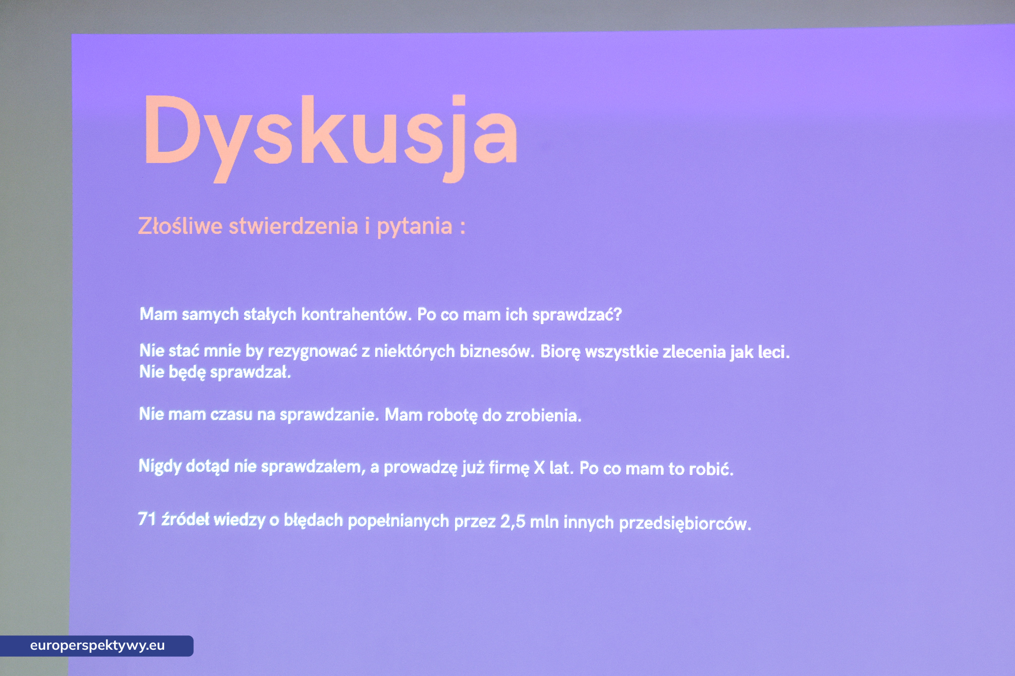 Europerspektywy Speed Business w Częstochowie 2025: networking, weryfikacja partnerów i nowe technologie w zarządzaniu ryzykiem