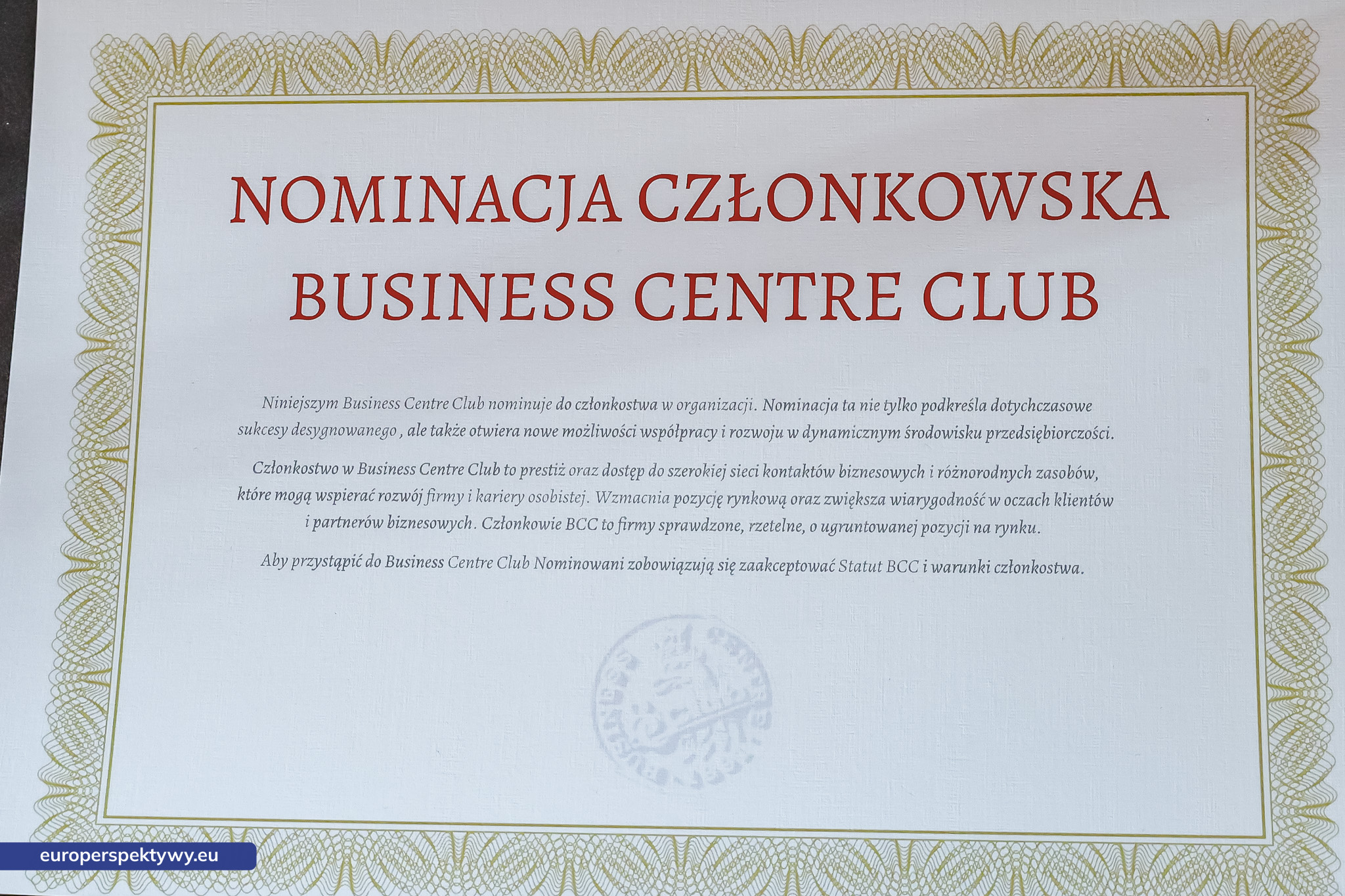 Europerspektywy Loża Małopolska BCC – relacja z czerwcowego spotkania członkowskiego