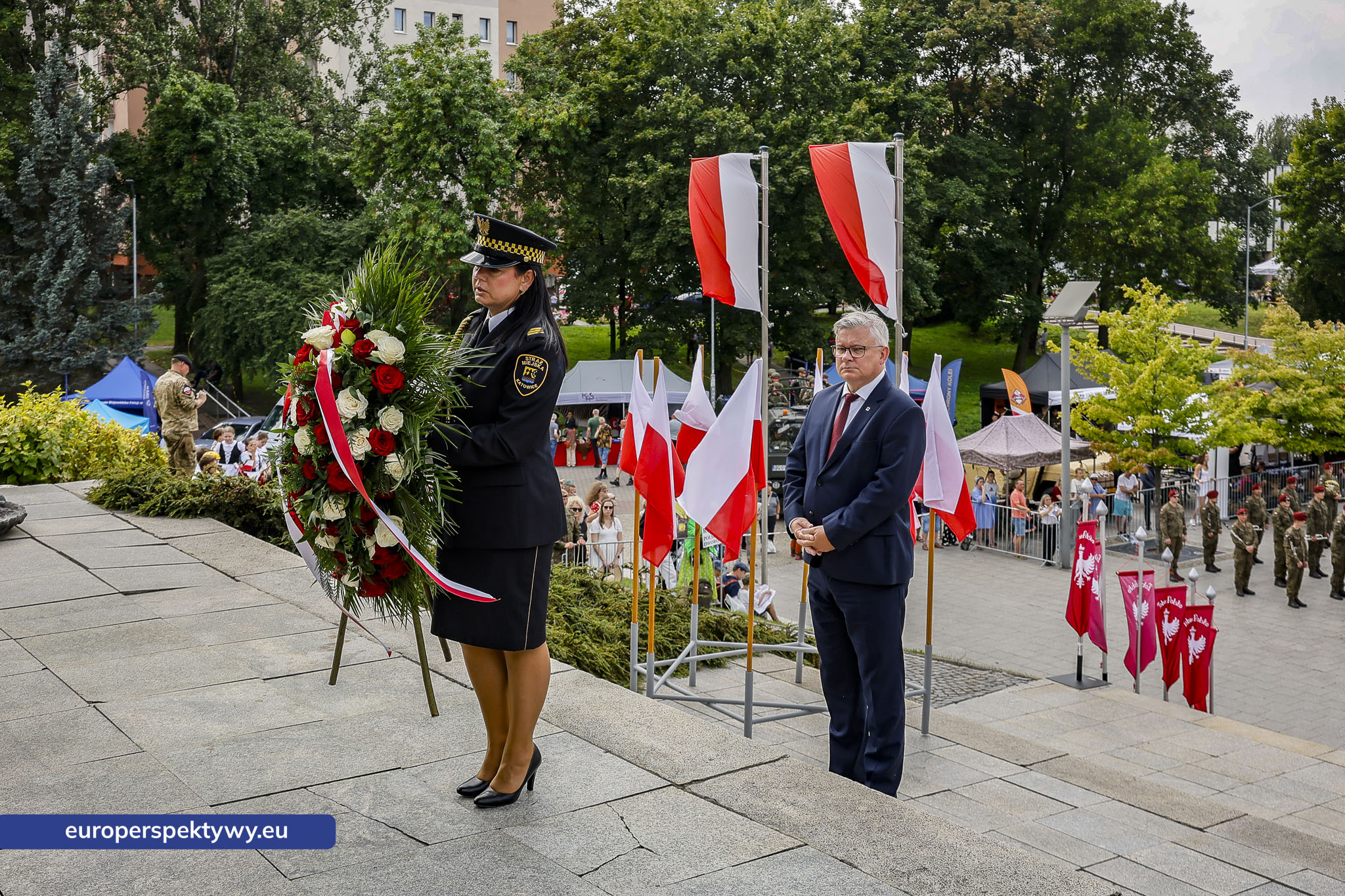 Europerspektywy-352 Europerspektywy Wojewódzkie Obchody Święta Wojska Polskiego w Katowicach – defilada, apel i piknik militarny