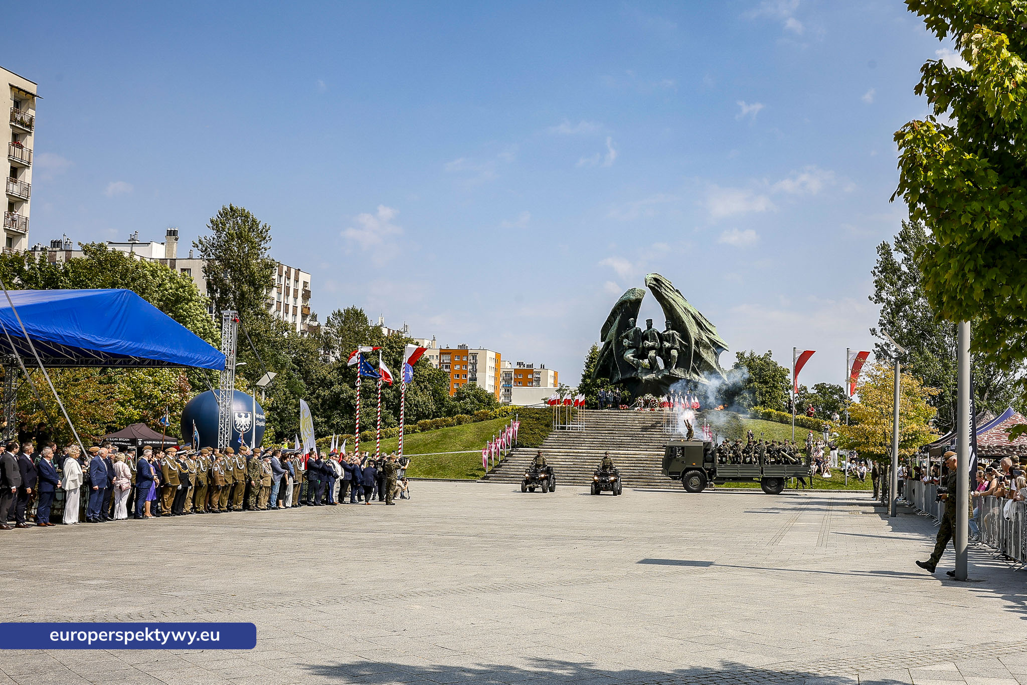 Europerspektywy-381 Europerspektywy Wojewódzkie Obchody Święta Wojska Polskiego w Katowicach – defilada, apel i piknik militarny