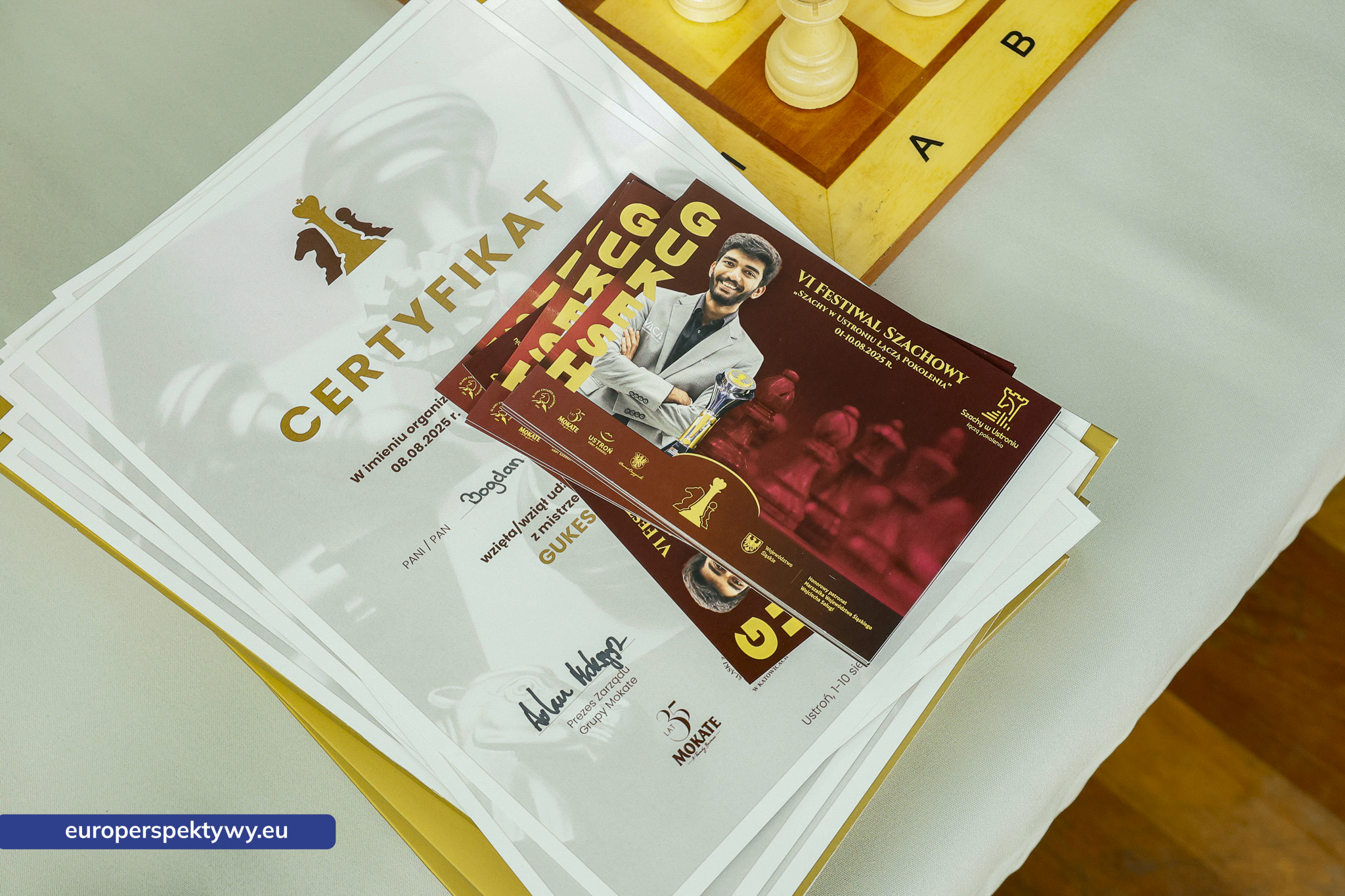 Europerspektywy-4 Europerspektywy Szachy Mokate: symultana z mistrzem świata Dommaraju Gukeshem – wyjątkowe wydarzenie w Ustroniu