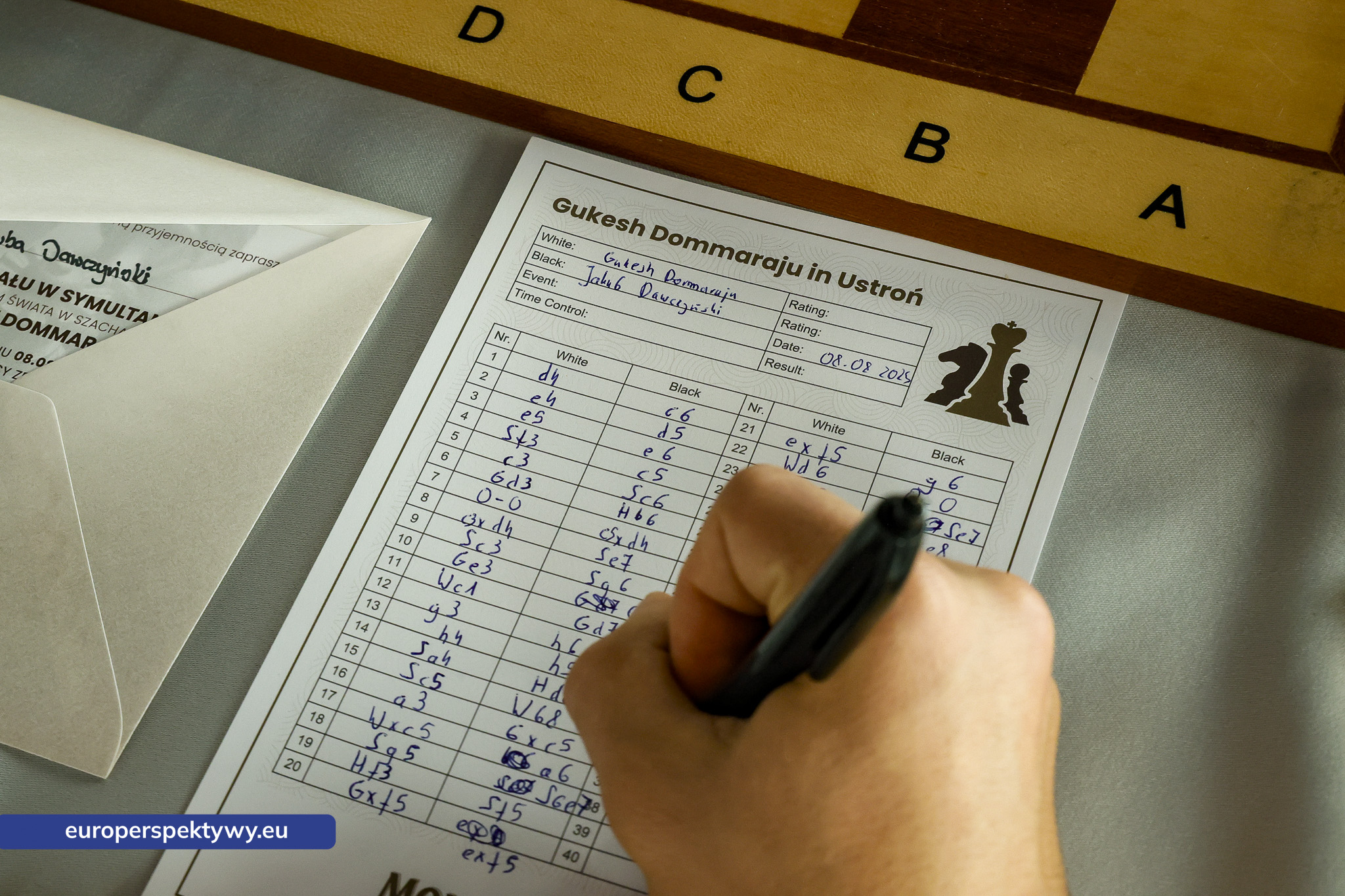 Europerspektywy-65 Europerspektywy Szachy Mokate: symultana z mistrzem świata Dommaraju Gukeshem – wyjątkowe wydarzenie w Ustroniu