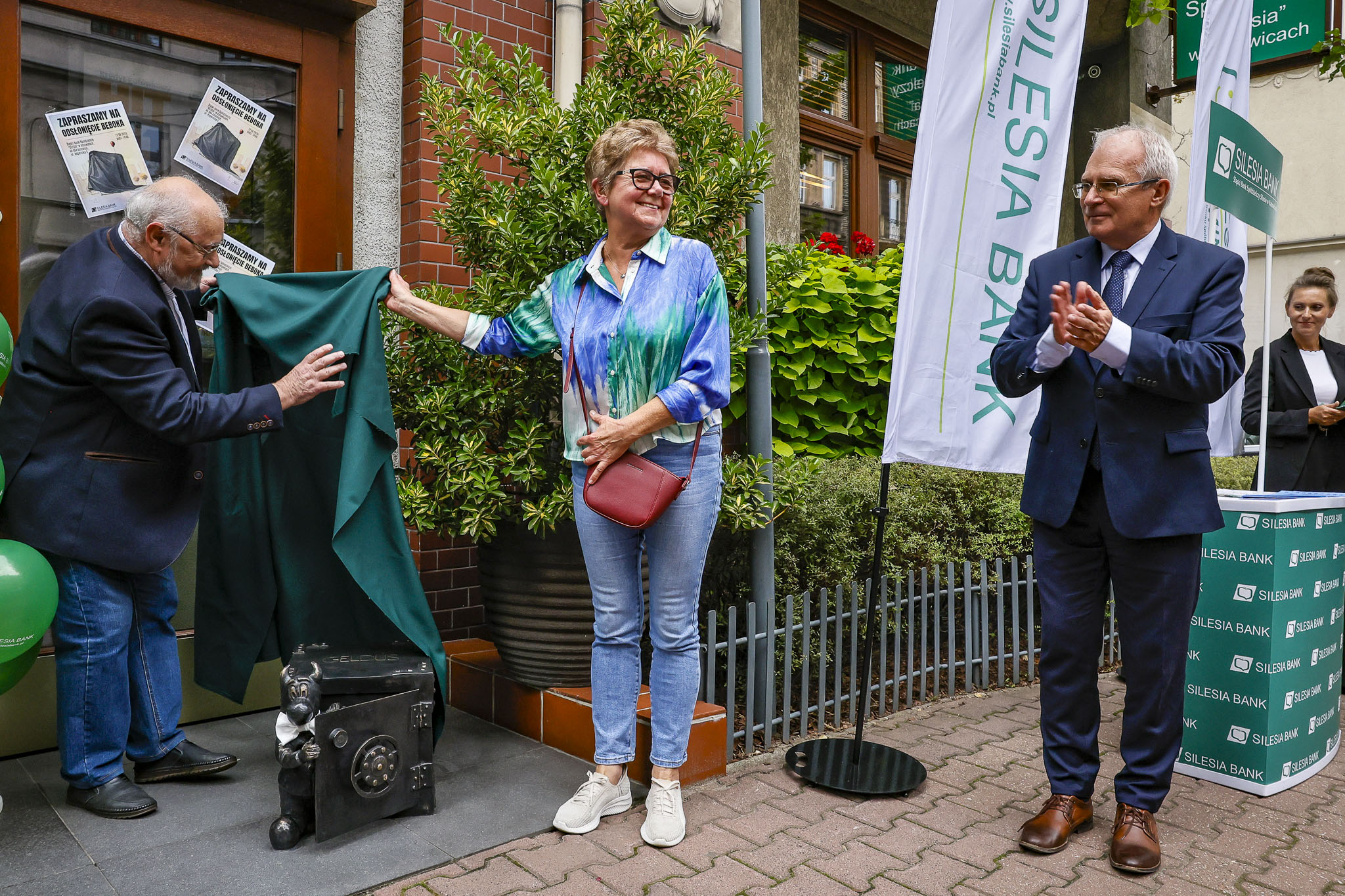 Bank Spółdzielczy Bebok - Europerspektywy-18 Europerspektywy Śląski Bank Spółdzielczy "Silesia" - odsłonięcie beboka Geldusia