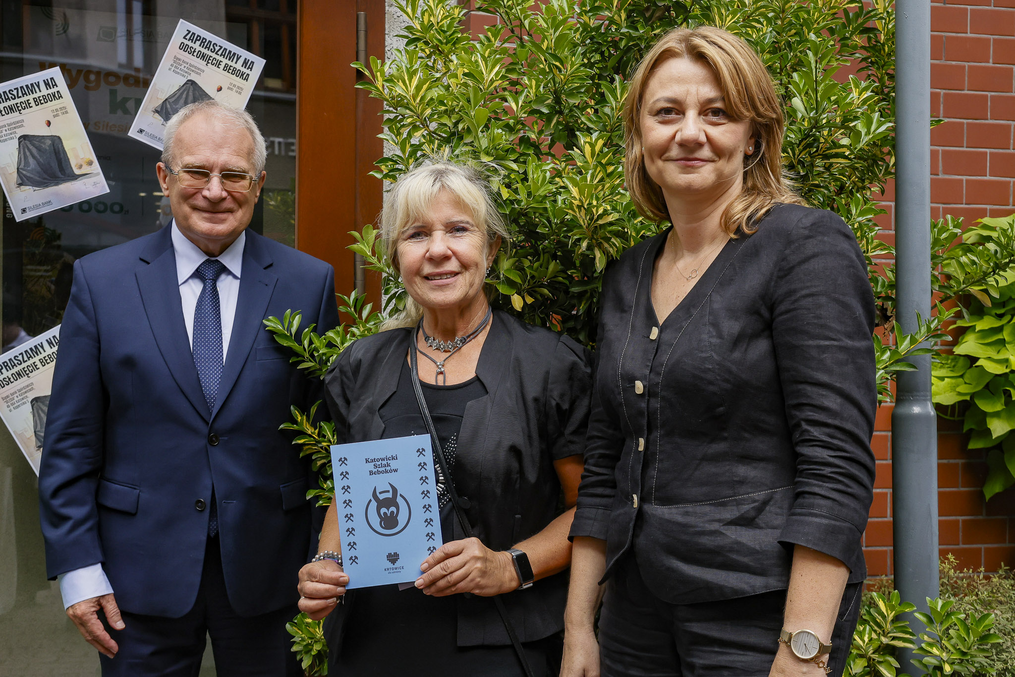 Bank Spółdzielczy Bebok - Europerspektywy-32 Europerspektywy Śląski Bank Spółdzielczy "Silesia" - odsłonięcie beboka Geldusia