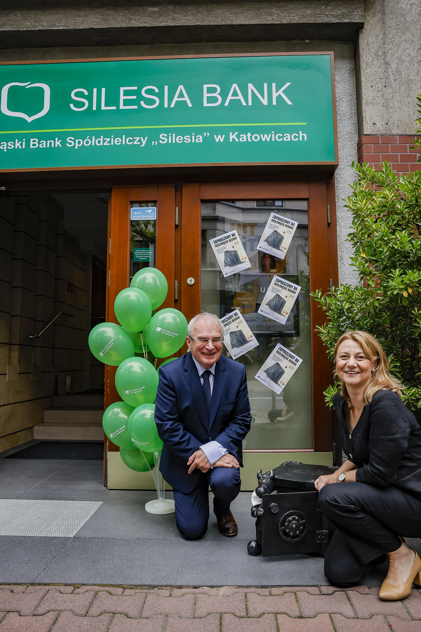 Bank Spółdzielczy Bebok - Europerspektywy-43 Europerspektywy Śląski Bank Spółdzielczy "Silesia" - odsłonięcie beboka Geldusia