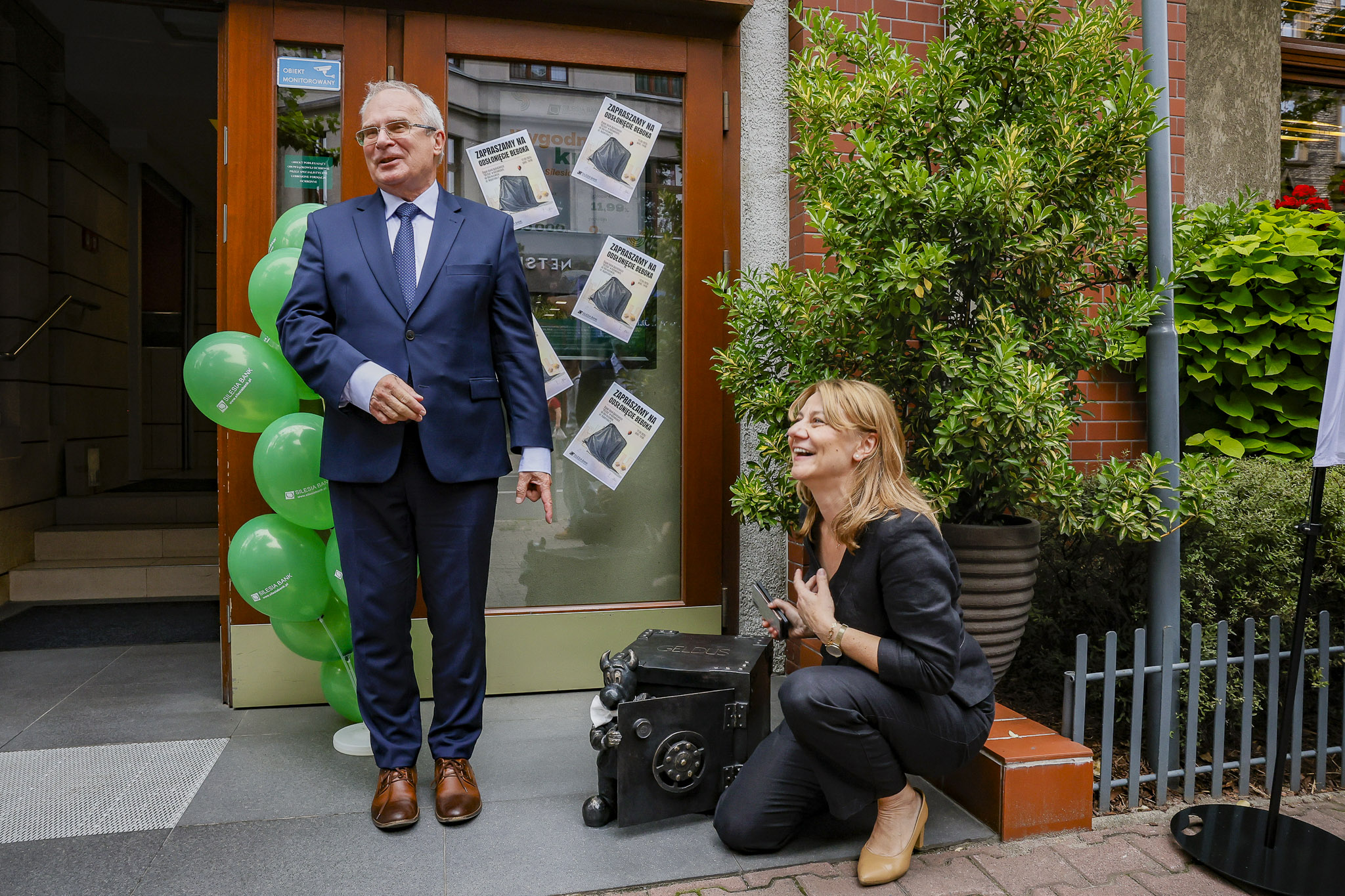 Bank Spółdzielczy Bebok - Europerspektywy-47 Europerspektywy Śląski Bank Spółdzielczy "Silesia" - odsłonięcie beboka Geldusia