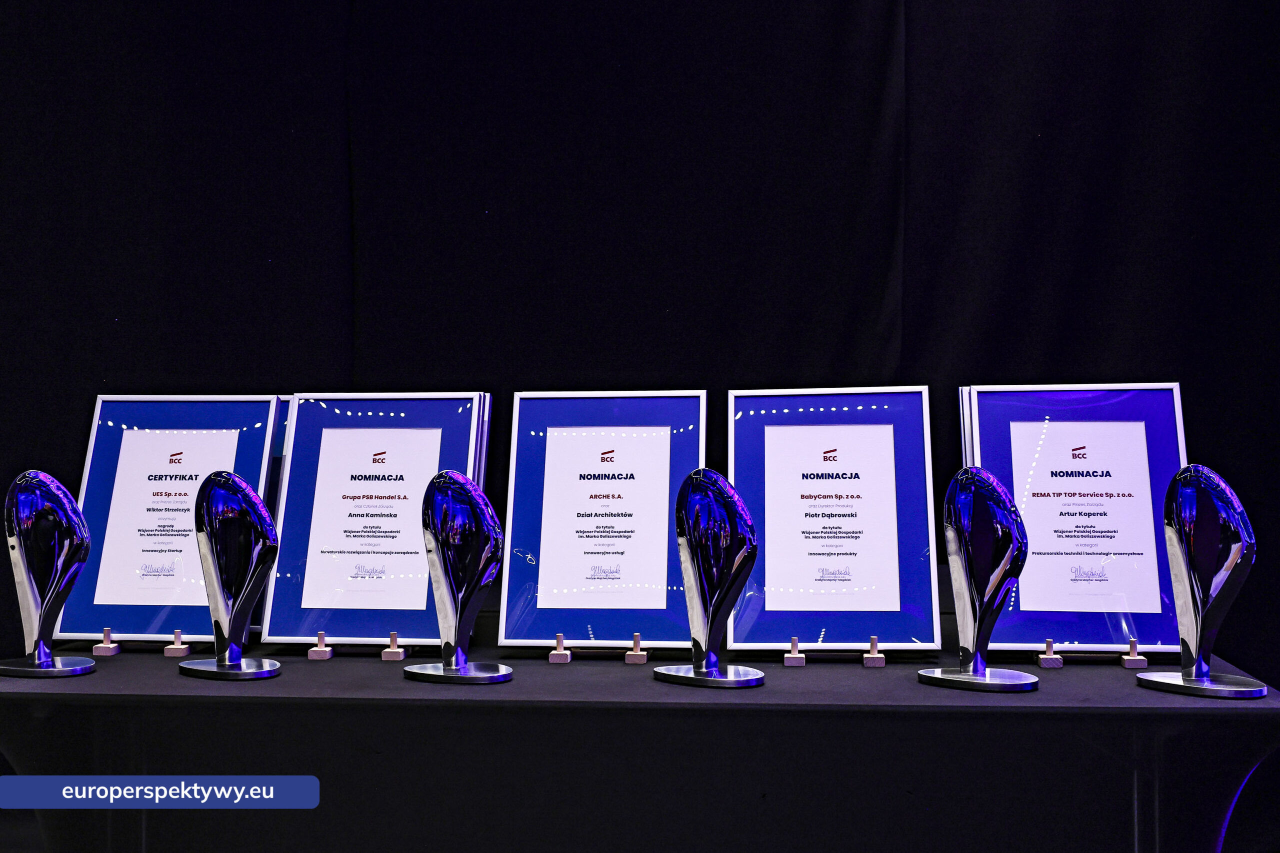 Europerspektywy Business Centre Club - Gala „Wizjoner Polskiej Gospodarki” – święto innowacji i liderów przyszłości.