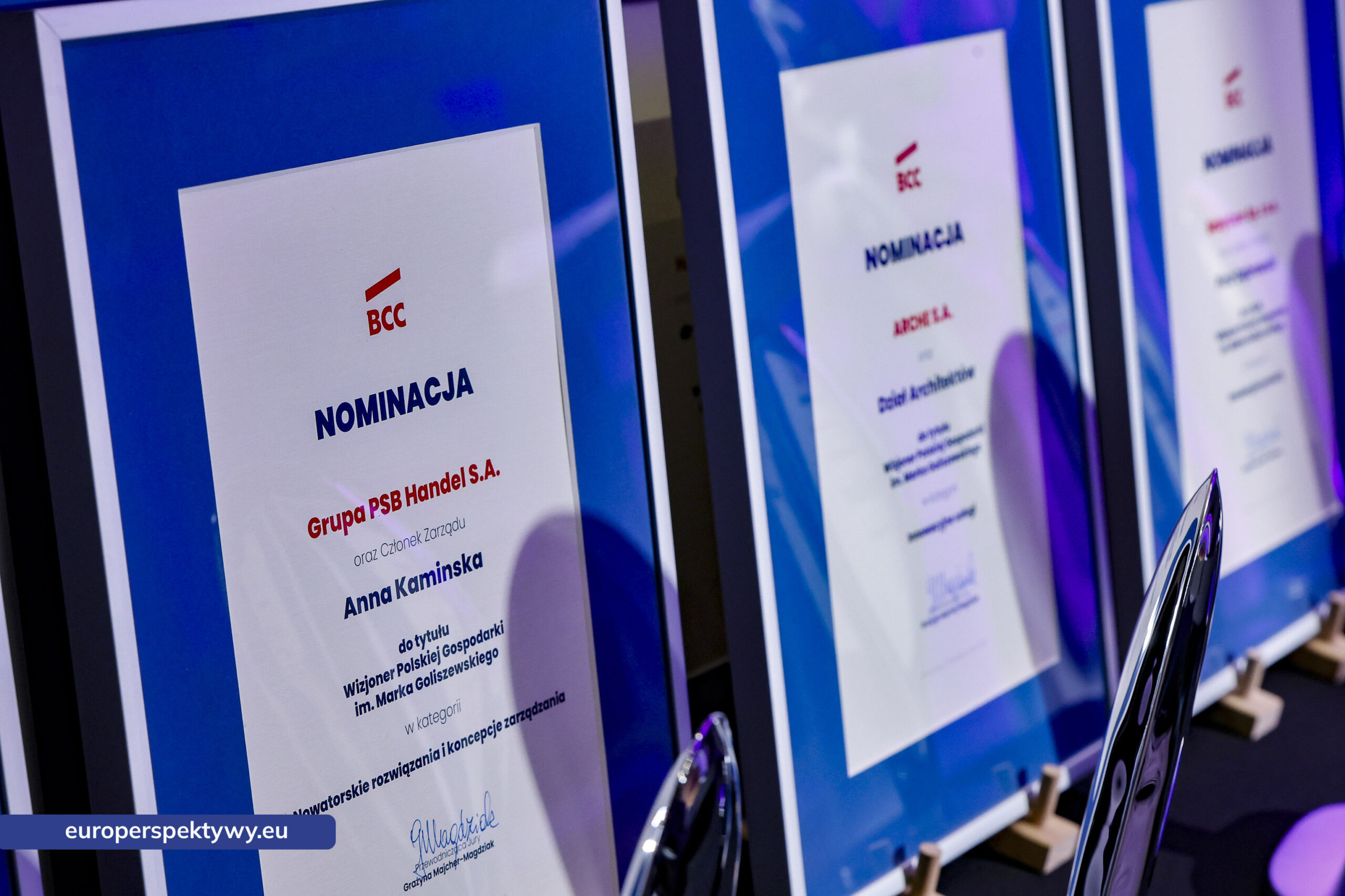Europerspektywy Business Centre Club - Gala „Wizjoner Polskiej Gospodarki” – święto innowacji i liderów przyszłości.