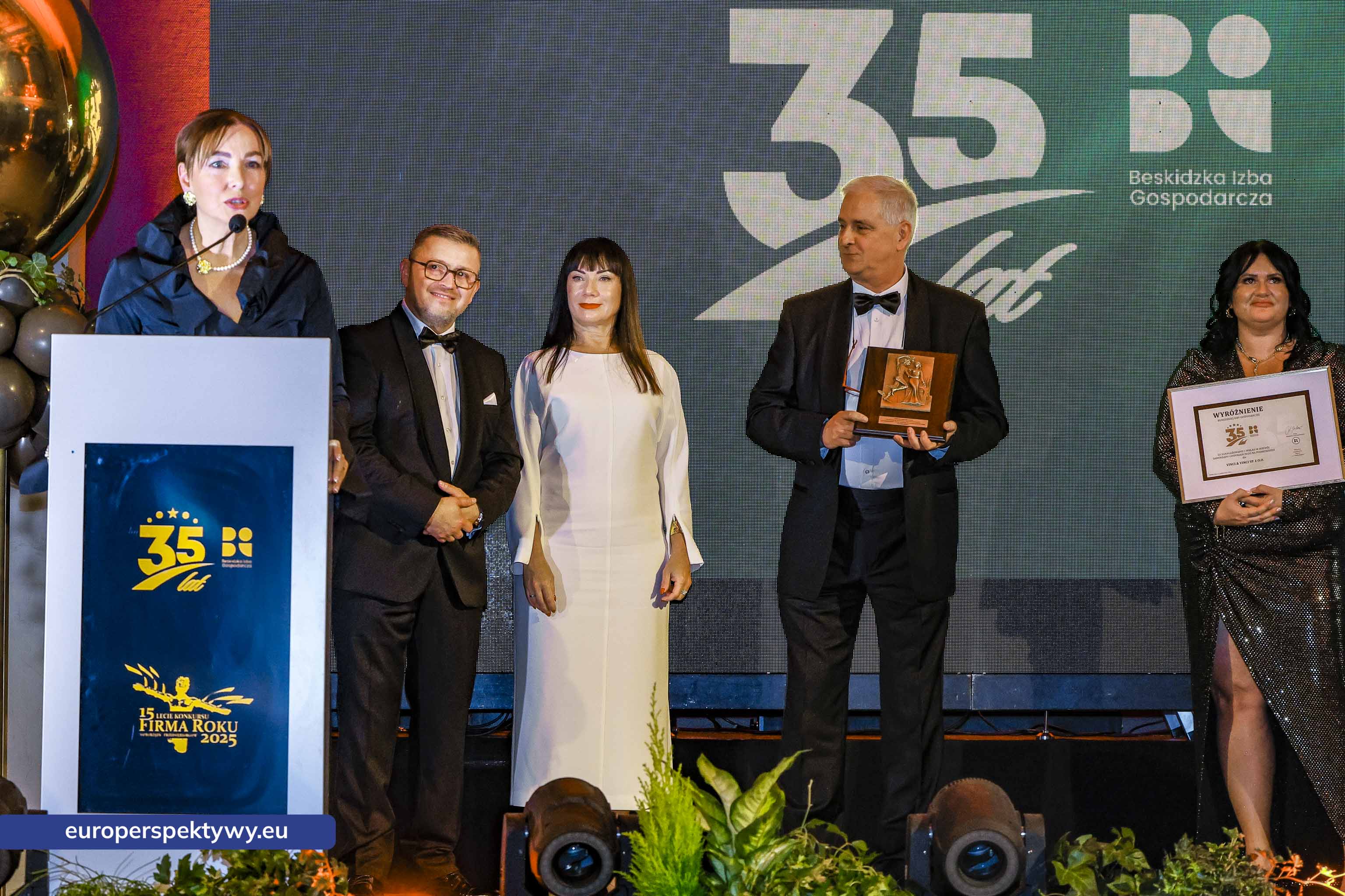 Firma Roku 2025 Beskidzka Izba Gospodarcza Europerspektywy-43 Europerspektywy 35-lecie Beskidzkiej Izby Gospodarczej: Gala Jubileuszowa i Finał Konkursu Firma Roku 2025 w Bielsku-Białej