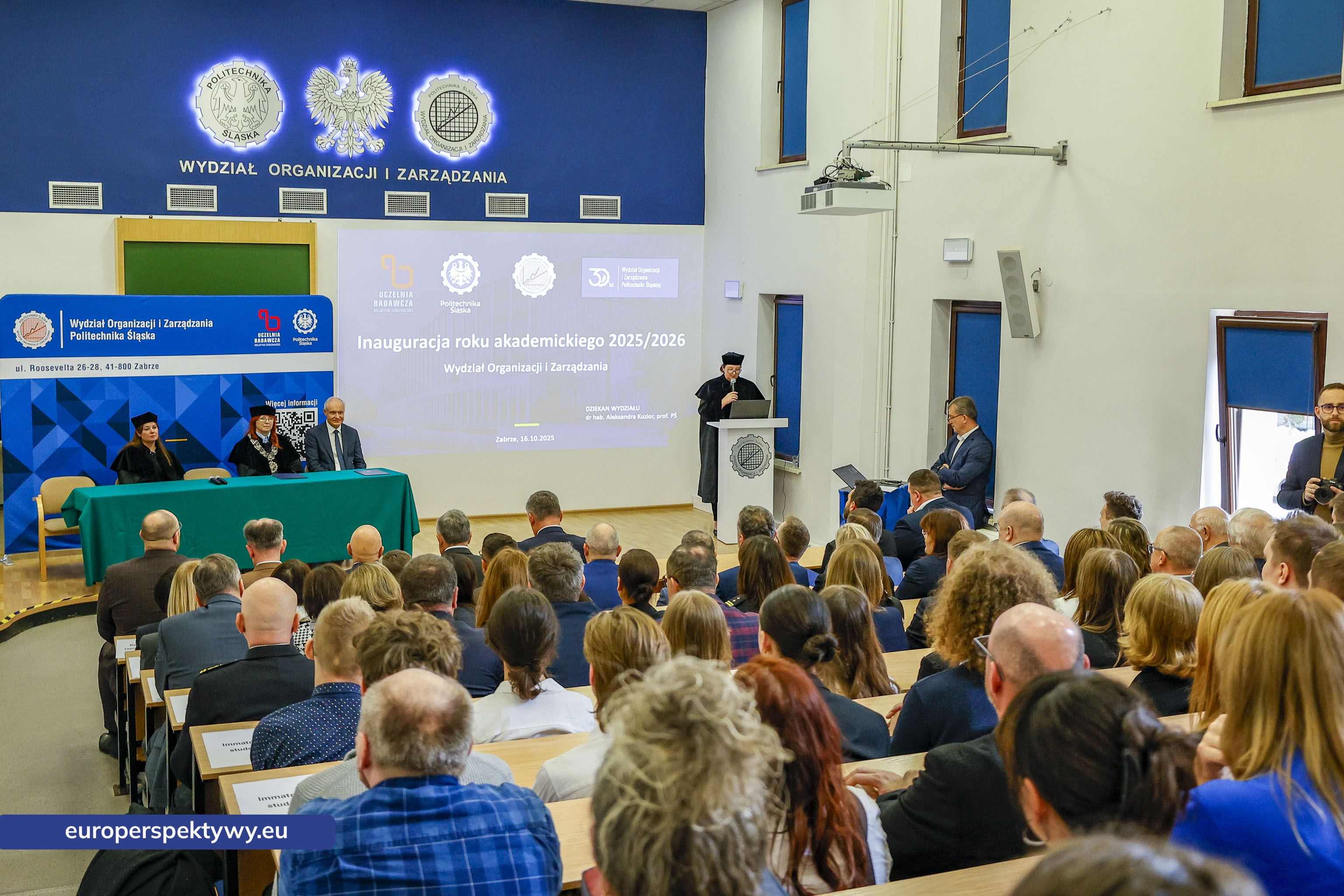 Inauguracja Roku Akademickiego 2025-2026 Wydzial Organizacji i Zarządzania-3 Europerspektywy Inauguracja Roku Akademickiego 2025/2026 na Politechnice Śląskiej w Zabrzu – połączenie tradycji, nauki i współpracy z biznesem