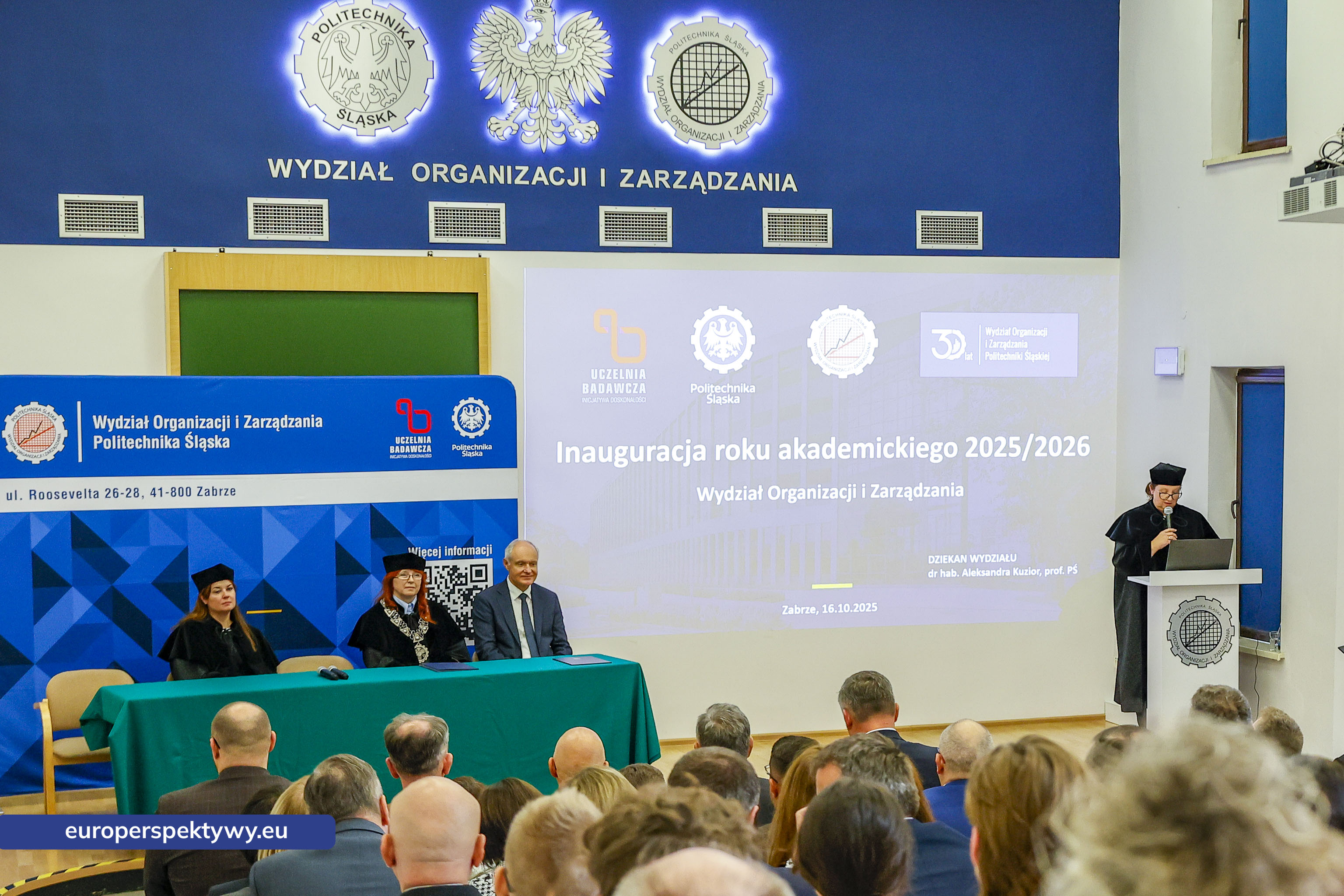 Inauguracja Roku Akademickiego 2025-2026 Wydzial Organizacji i Zarządzania-4 Europerspektywy Inauguracja Roku Akademickiego 2025/2026 na Politechnice Śląskiej w Zabrzu – połączenie tradycji, nauki i współpracy z biznesem