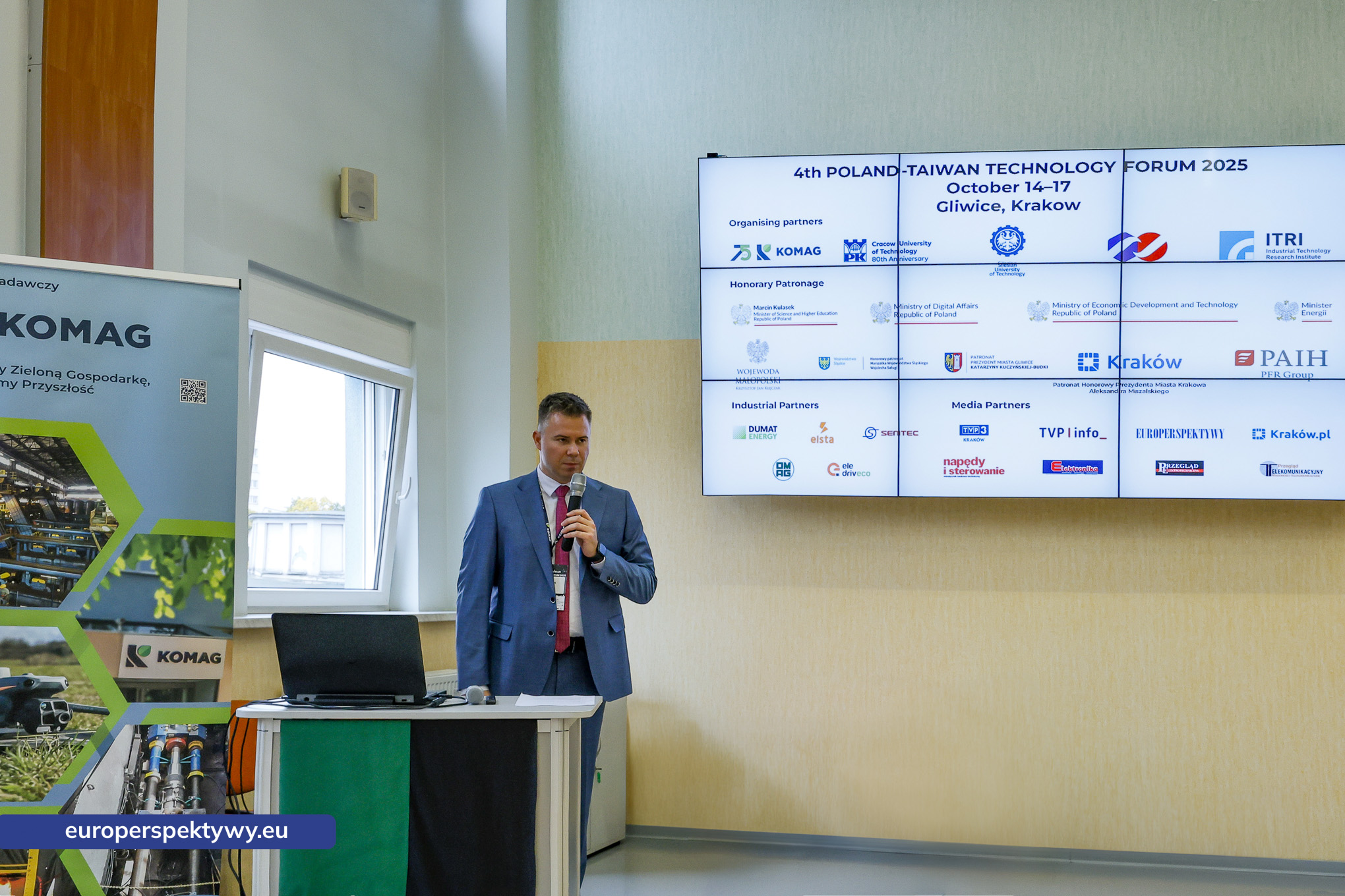 Komag Seminarium 2025 dzień 1 Polska-Tajwan-2 Europerspektywy Polsko-Tajwańskie Forum Technologiczne 2025 w KOMAG – innowacje, współpraca i cyfrowa przyszłość