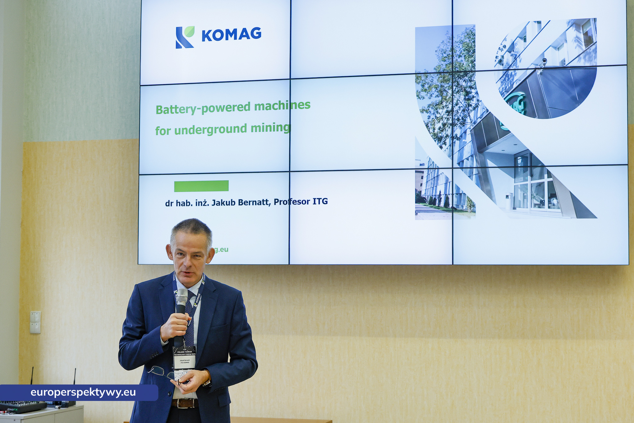 Komag Seminarium 2025 dzień 1 Polska-Tajwan-36 Europerspektywy Polsko-Tajwańskie Forum Technologiczne 2025 w KOMAG – innowacje, współpraca i cyfrowa przyszłość