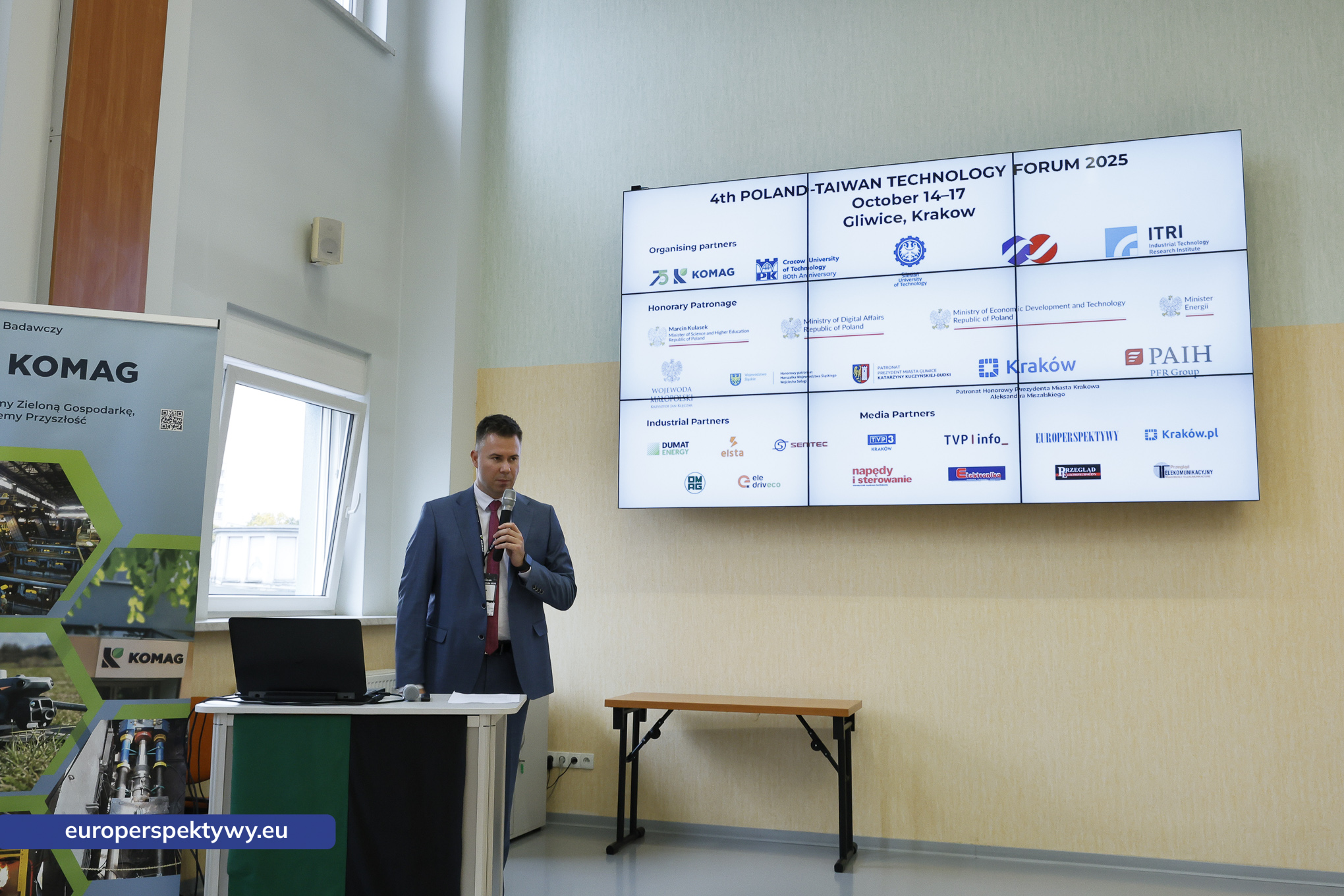 Komag Seminarium 2025 dzień 1 Polska-Tajwan-58 Europerspektywy Polsko-Tajwańskie Forum Technologiczne 2025 w KOMAG – innowacje, współpraca i cyfrowa przyszłość