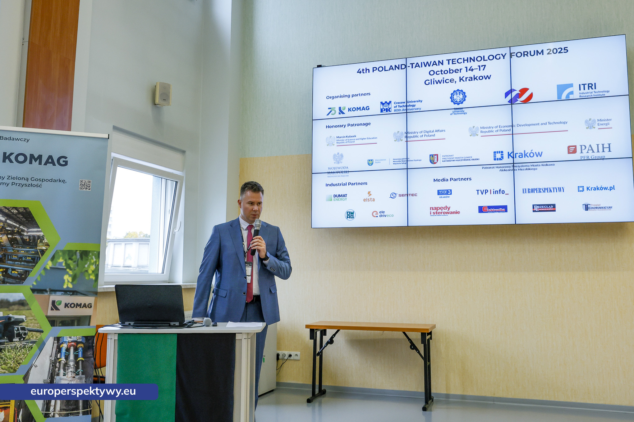 Komag Seminarium 2025 dzień 1 Polska-Tajwan-59 Europerspektywy Polsko-Tajwańskie Forum Technologiczne 2025 w KOMAG – innowacje, współpraca i cyfrowa przyszłość