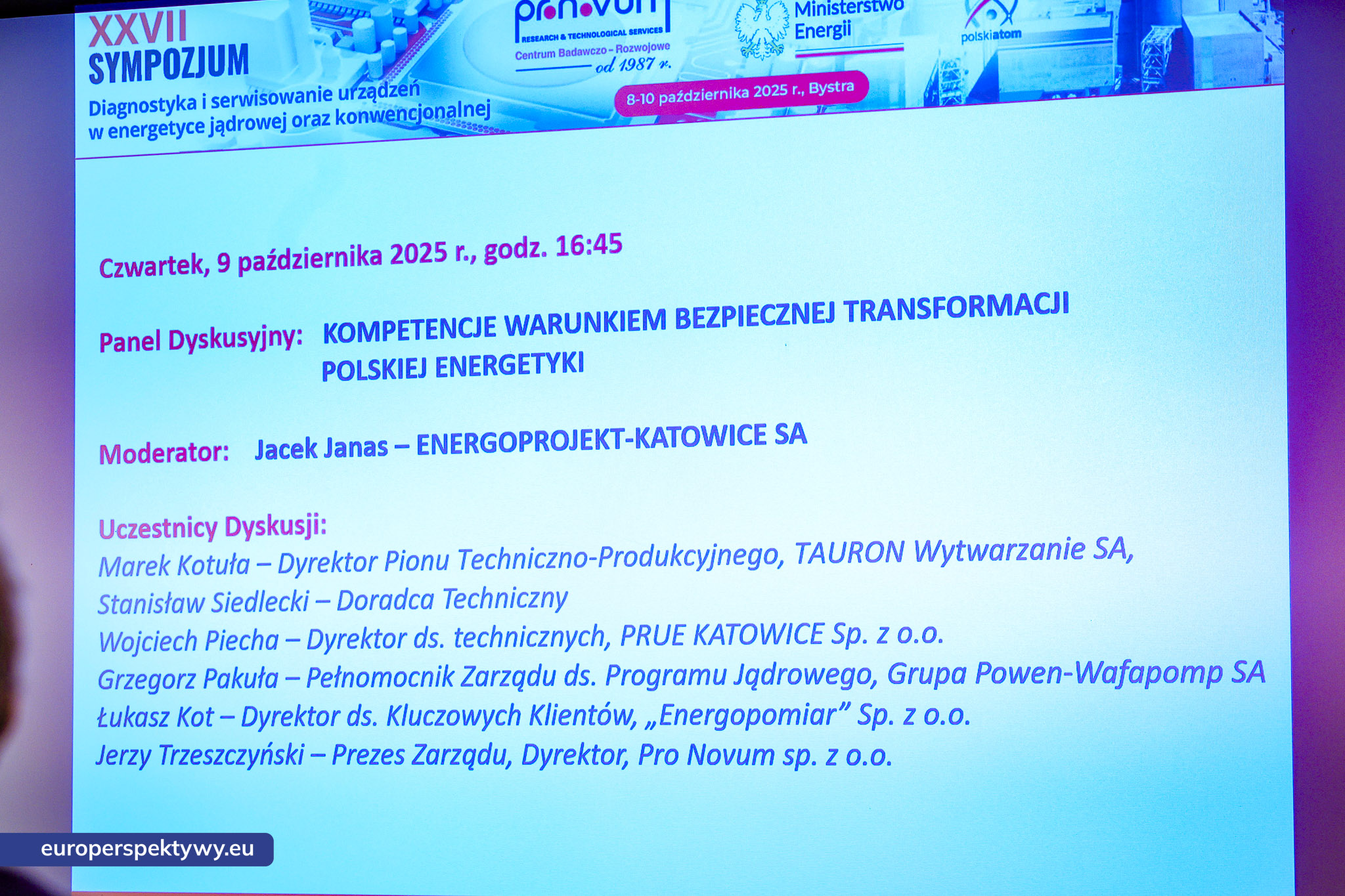 Pronovum Sympozujm 2025 dzien drugi-406 Europerspektywy Diagnostyka i serwisowanie urządzeń w energetyce konwencjonalnej – drugi dzień Sympozjum Pro Novum