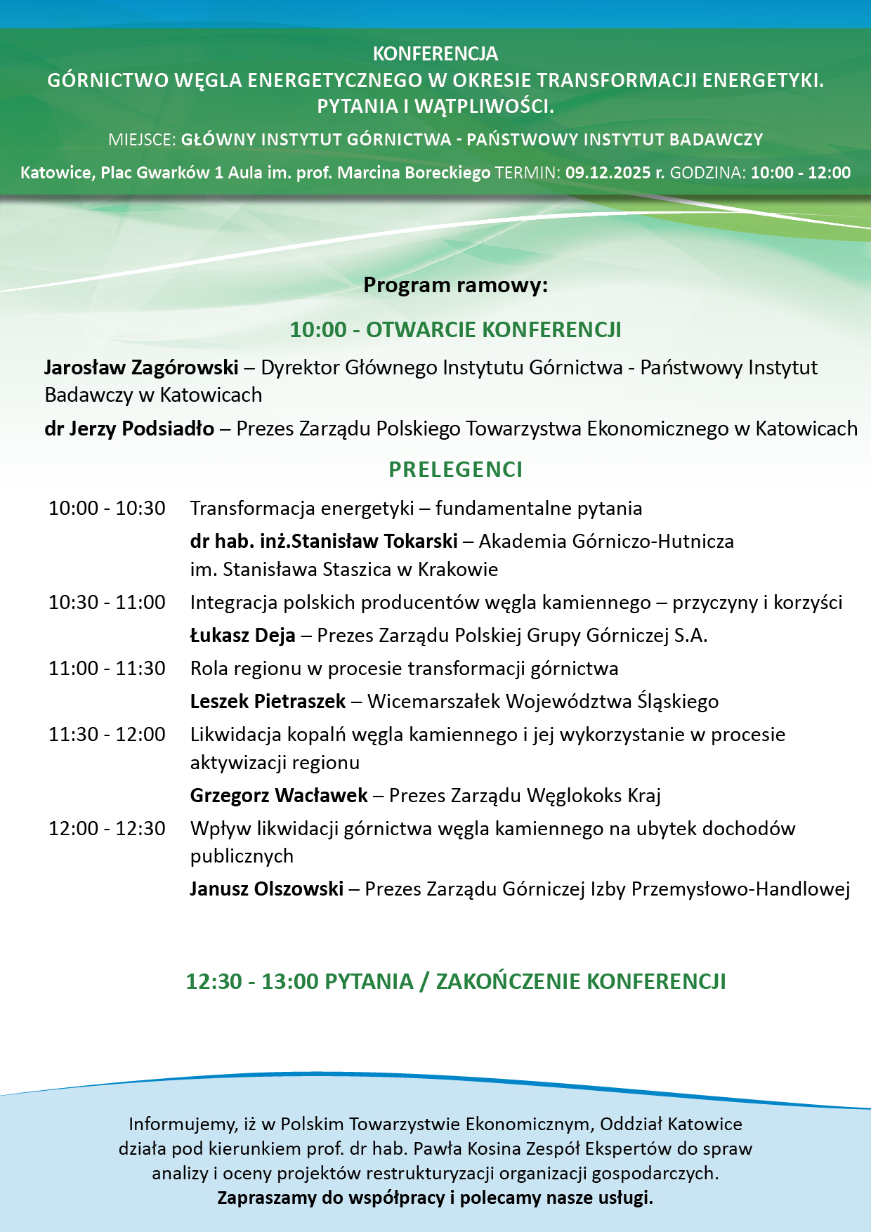 PTE Katowice - konferencja górnicza