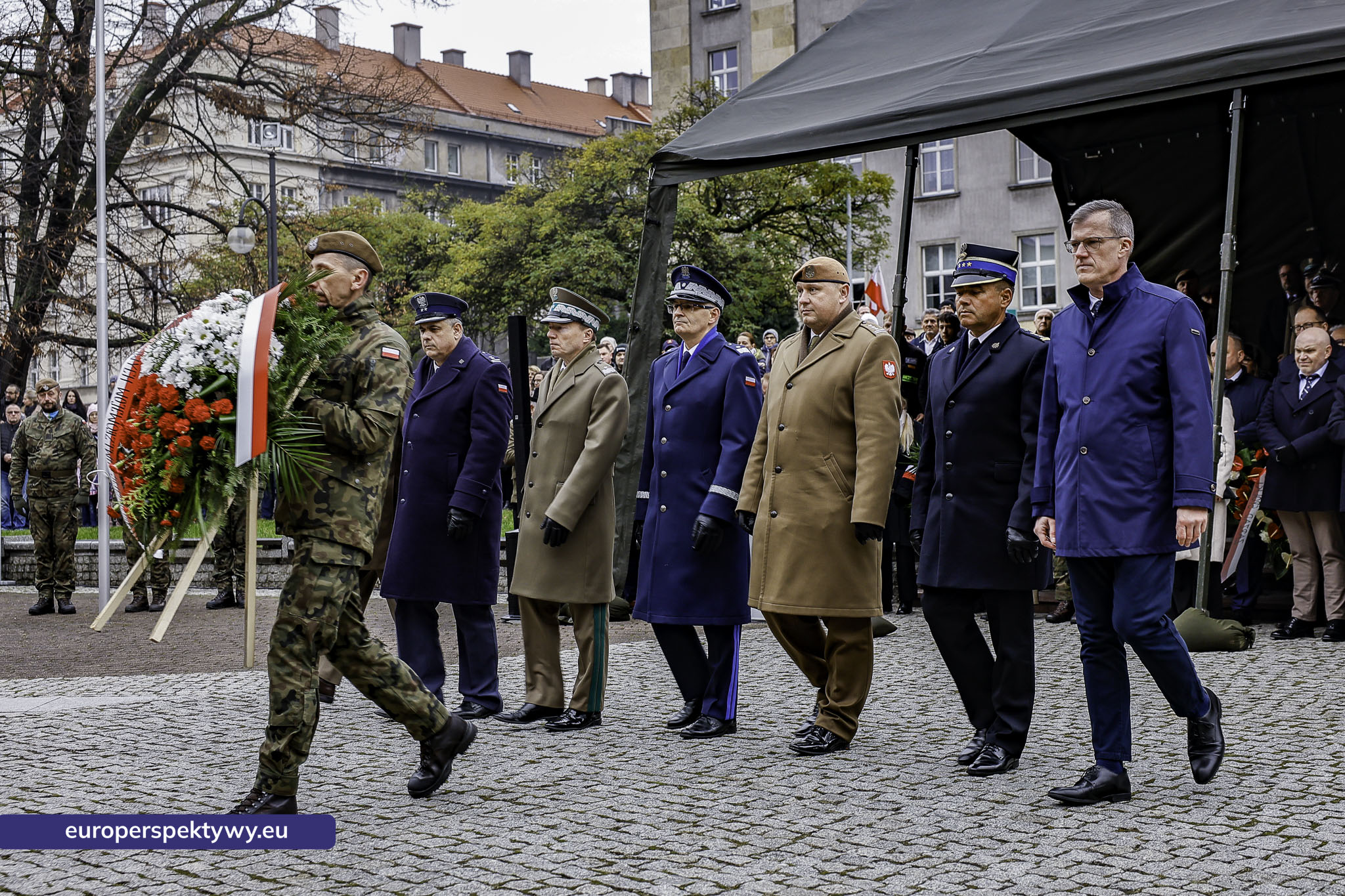 Narodowe Święto Niepodległości w Katowicach przed pomnikiem Józefa Piłsudskiego-101 Europerspektywy Święto Niepodległości: wojewódzkie obchody w Katowicach