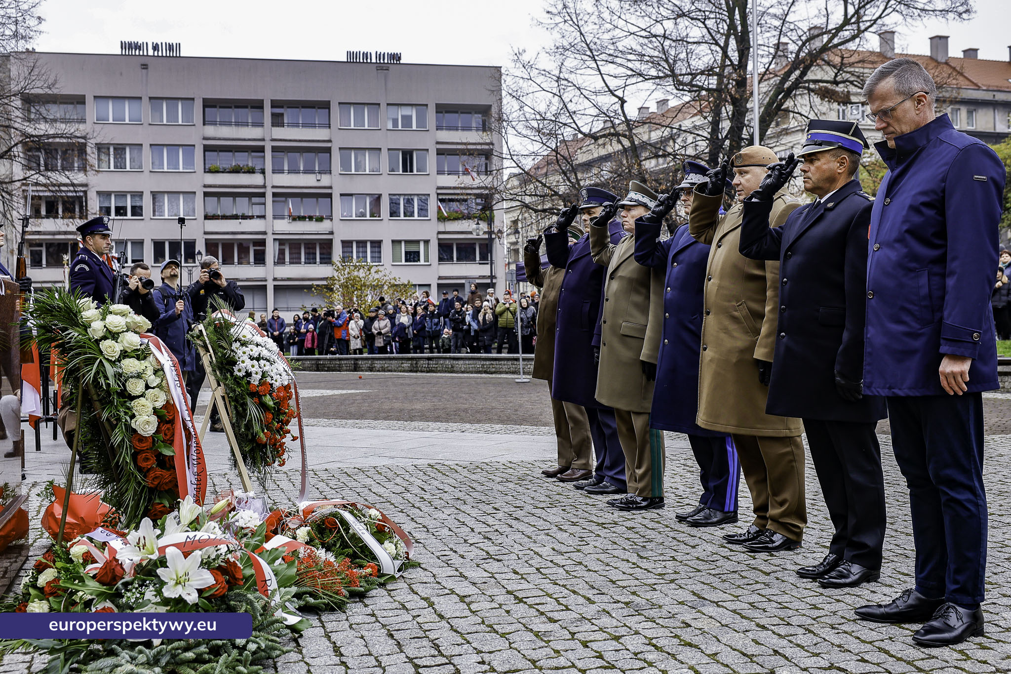 Narodowe Święto Niepodległości w Katowicach przed pomnikiem Józefa Piłsudskiego-102 Europerspektywy Święto Niepodległości: wojewódzkie obchody w Katowicach