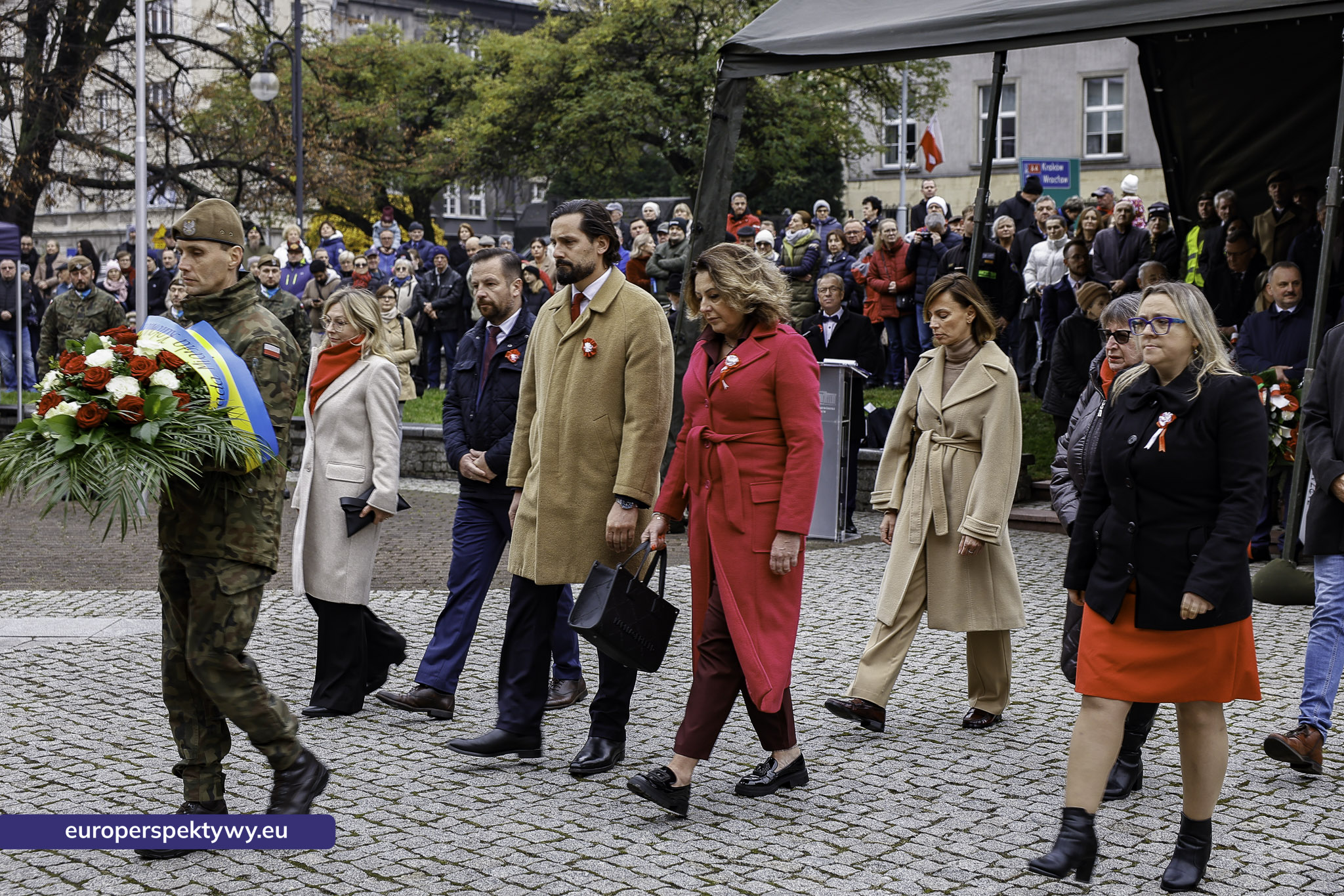 Narodowe Święto Niepodległości w Katowicach przed pomnikiem Józefa Piłsudskiego-107 Europerspektywy Święto Niepodległości: wojewódzkie obchody w Katowicach
