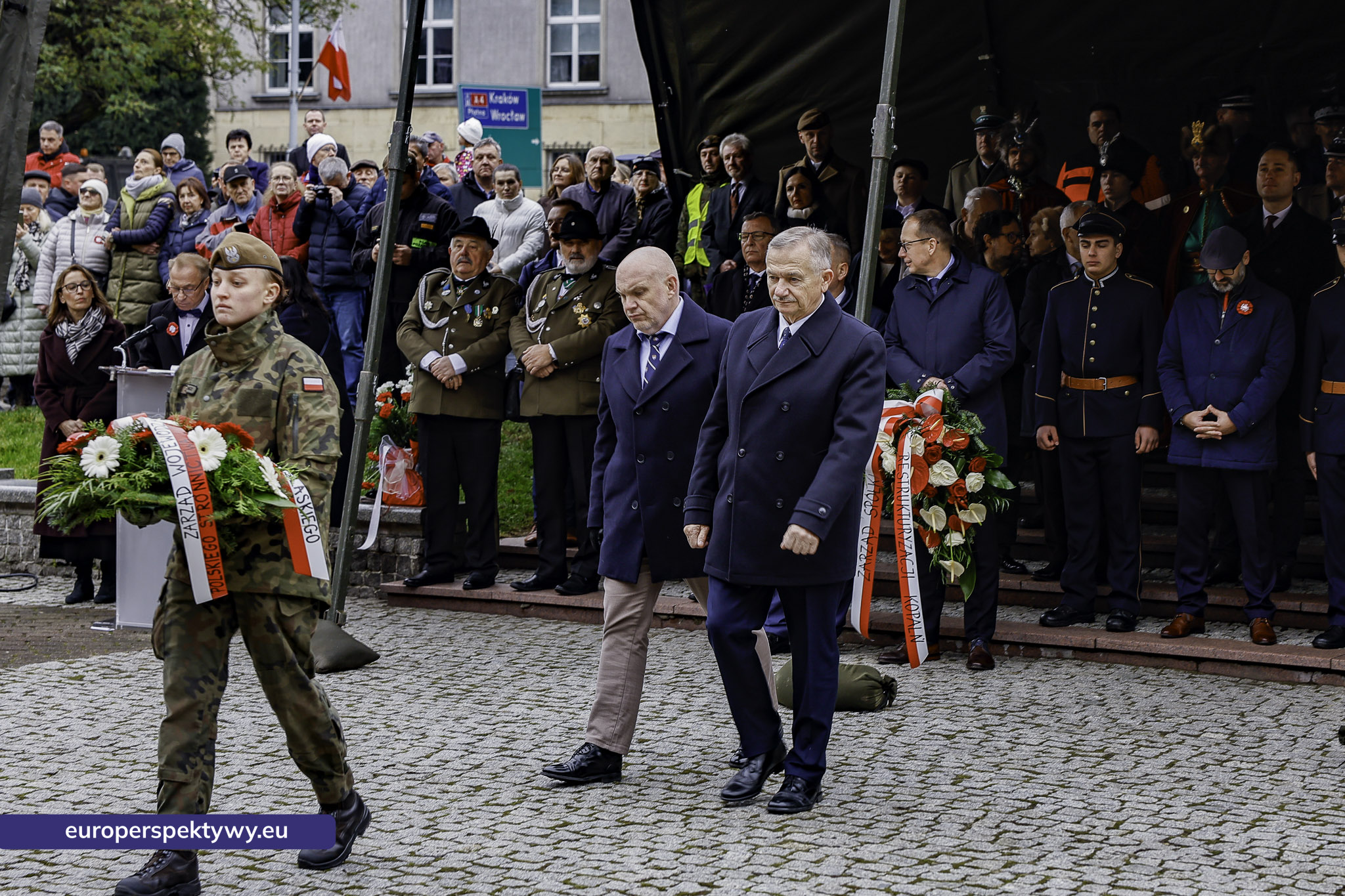 Narodowe Święto Niepodległości w Katowicach przed pomnikiem Józefa Piłsudskiego-108 Europerspektywy Święto Niepodległości: wojewódzkie obchody w Katowicach