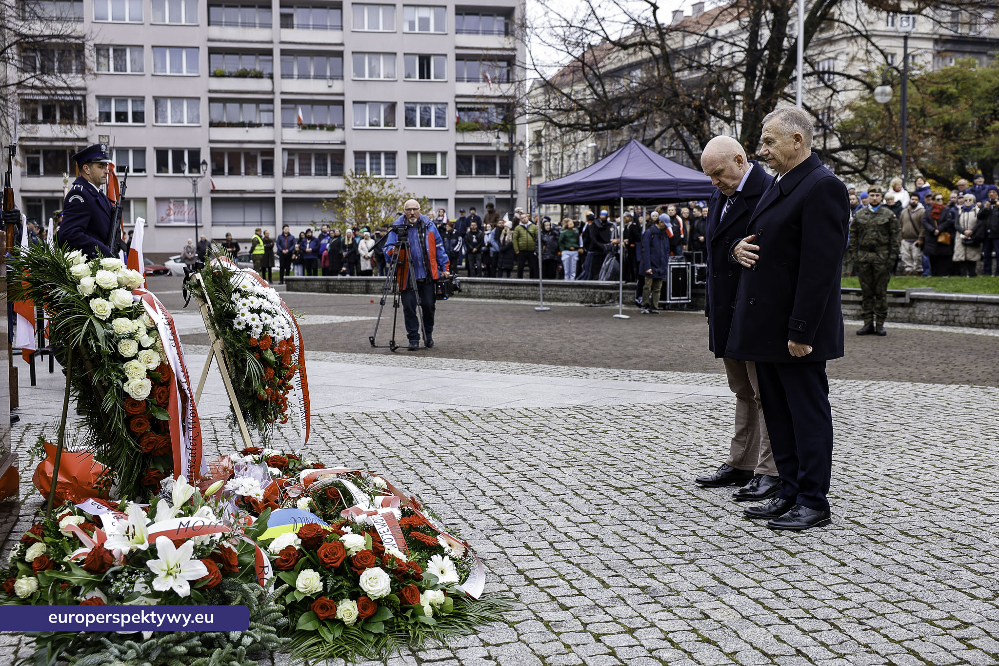 Narodowe Święto Niepodległości w Katowicach przed pomnikiem Józefa Piłsudskiego-110 Europerspektywy Święto Niepodległości: wojewódzkie obchody w Katowicach
