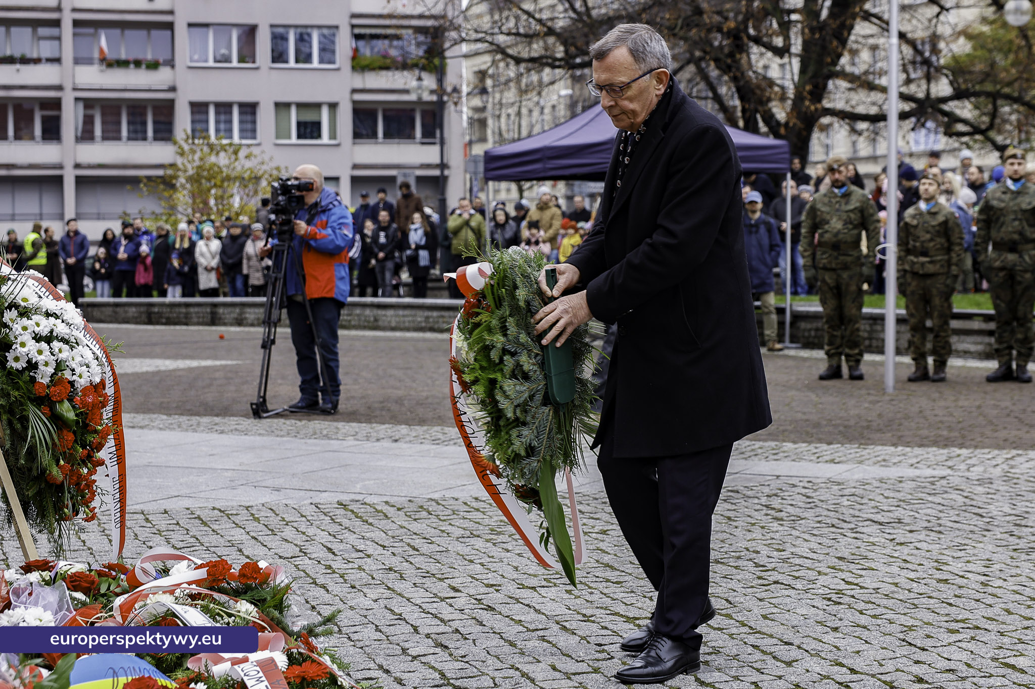 Narodowe Święto Niepodległości w Katowicach przed pomnikiem Józefa Piłsudskiego-117 Europerspektywy Święto Niepodległości: wojewódzkie obchody w Katowicach
