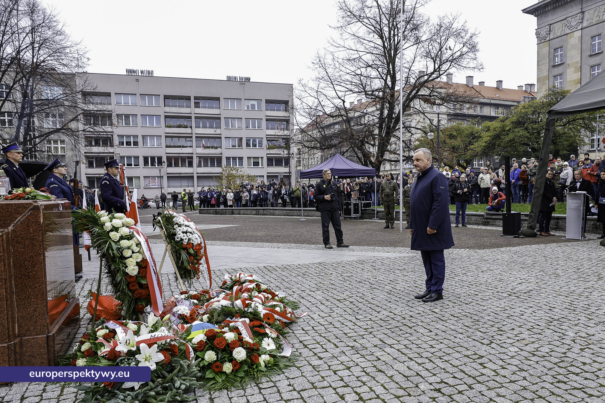 Narodowe Święto Niepodległości w Katowicach przed pomnikiem Józefa Piłsudskiego-126 Europerspektywy Święto Niepodległości: wojewódzkie obchody w Katowicach