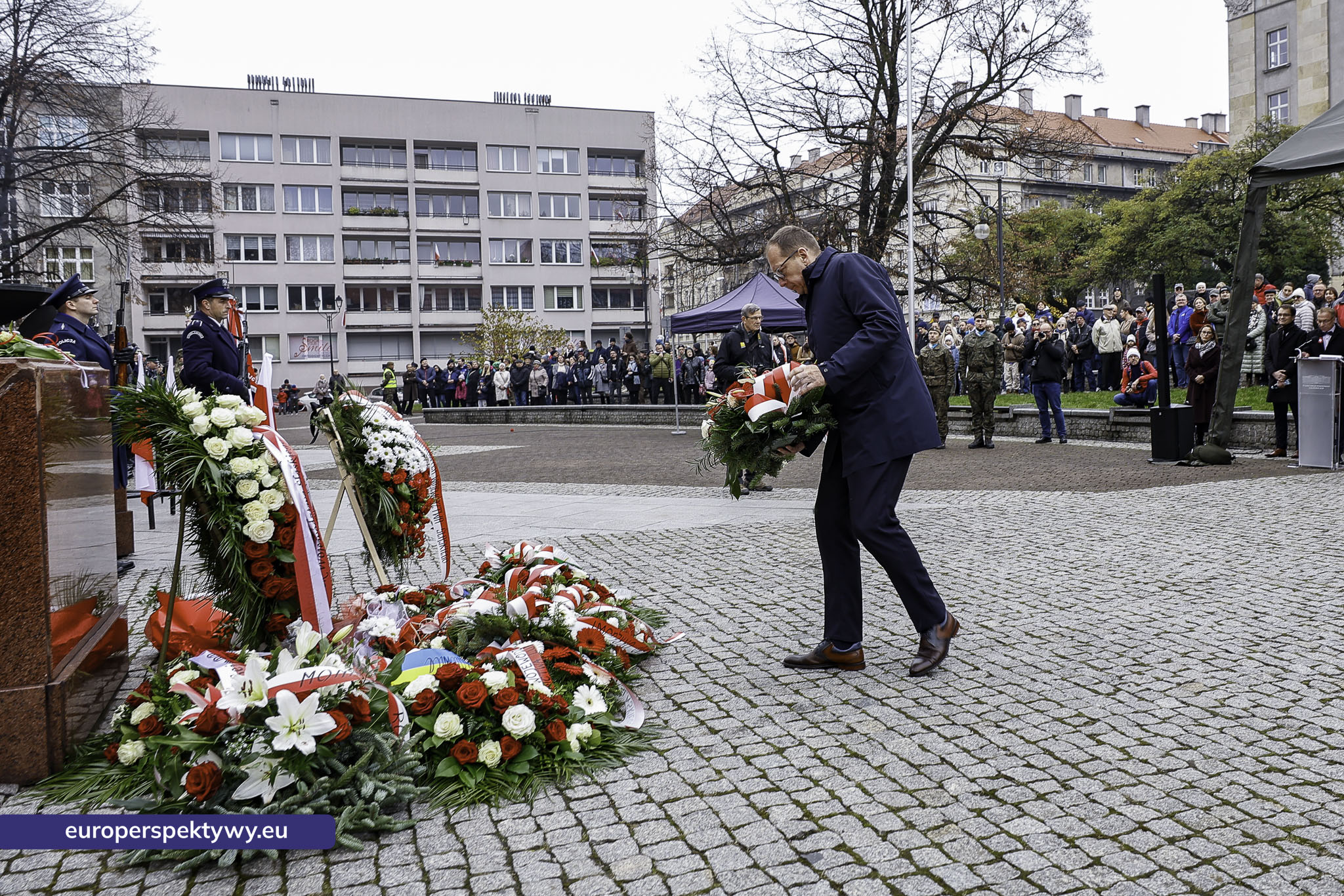 Narodowe Święto Niepodległości w Katowicach przed pomnikiem Józefa Piłsudskiego-131 Europerspektywy Święto Niepodległości: wojewódzkie obchody w Katowicach