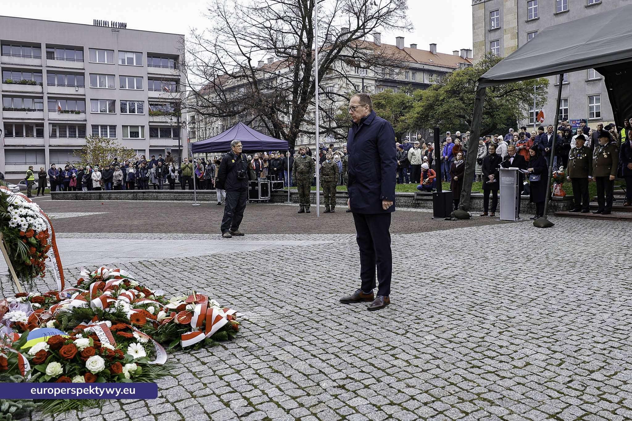 Narodowe Święto Niepodległości w Katowicach przed pomnikiem Józefa Piłsudskiego-134 Europerspektywy Święto Niepodległości: wojewódzkie obchody w Katowicach
