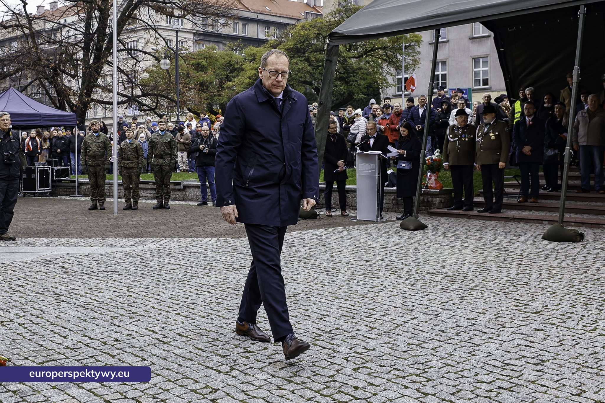 Narodowe Święto Niepodległości w Katowicach przed pomnikiem Józefa Piłsudskiego-136 Europerspektywy Święto Niepodległości: wojewódzkie obchody w Katowicach